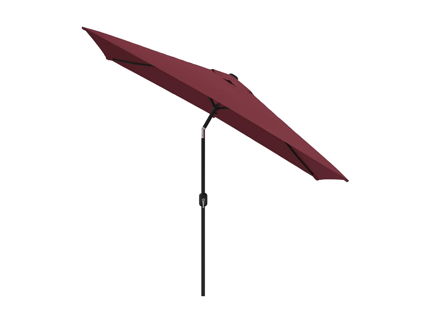 Parasol met metalen paal 300x200 cm bordeauxrood NL285882