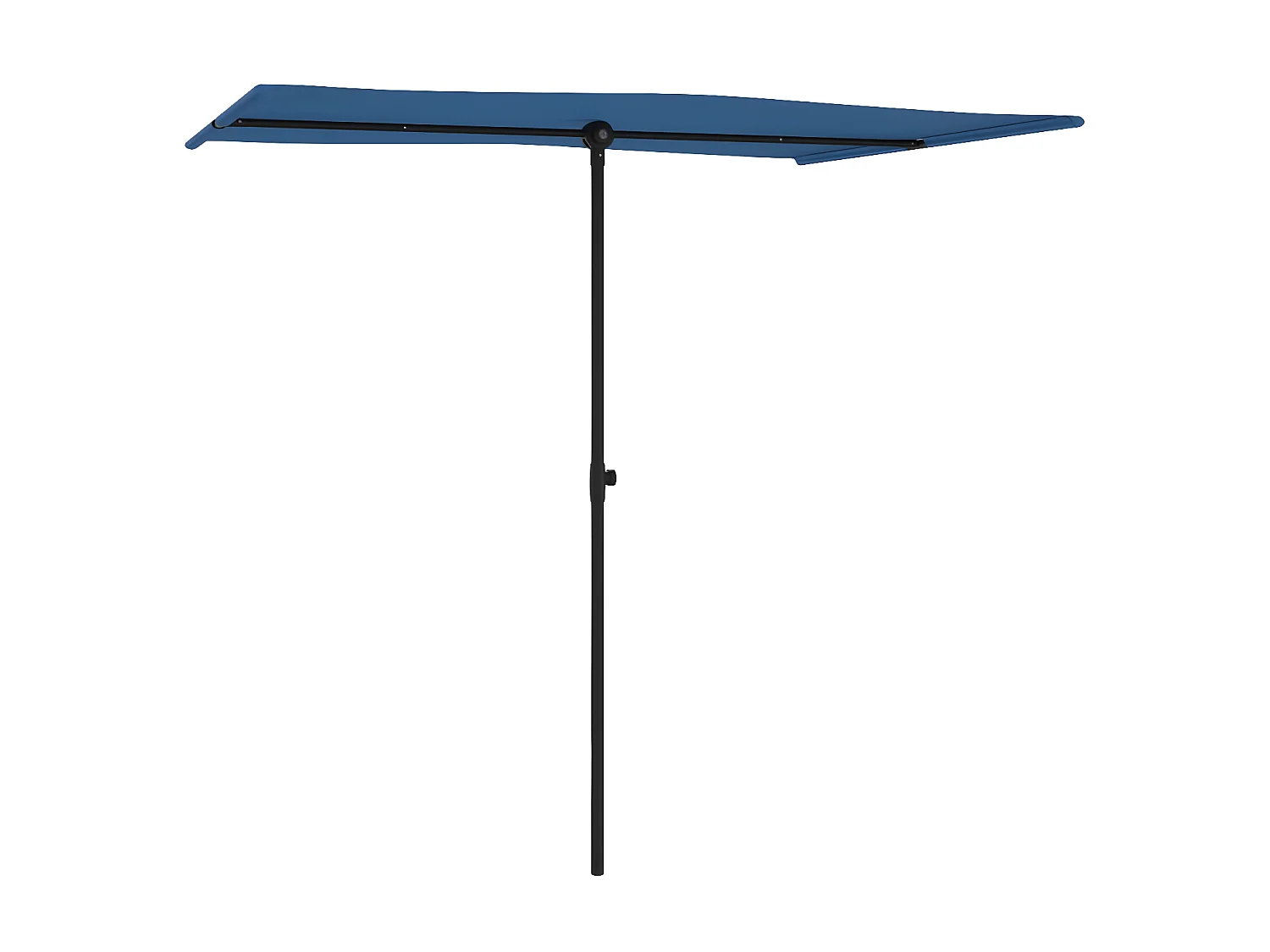 Parasol d'extérieur avec mât en aluminium 2x1,5 m Bleu azuré GWE7346