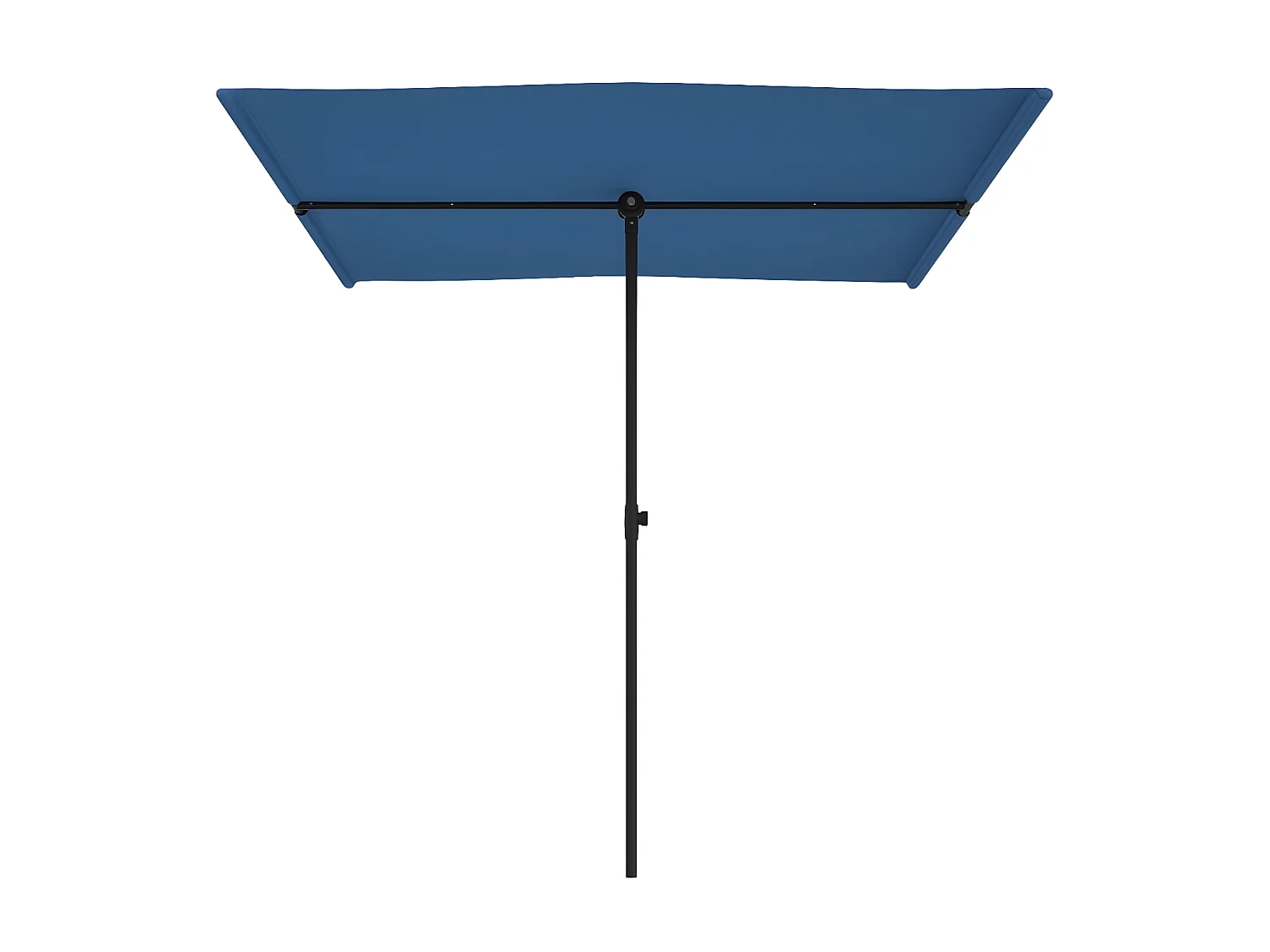 Parasol d'extérieur avec mât en aluminium 2x1,5 m Bleu azuré GWE7346