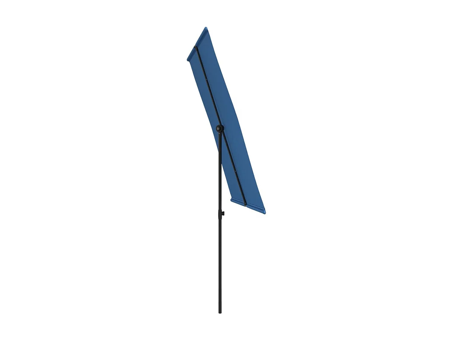 Parasol d'extérieur avec mât en aluminium 2x1,5 m Bleu azuré GWE7346