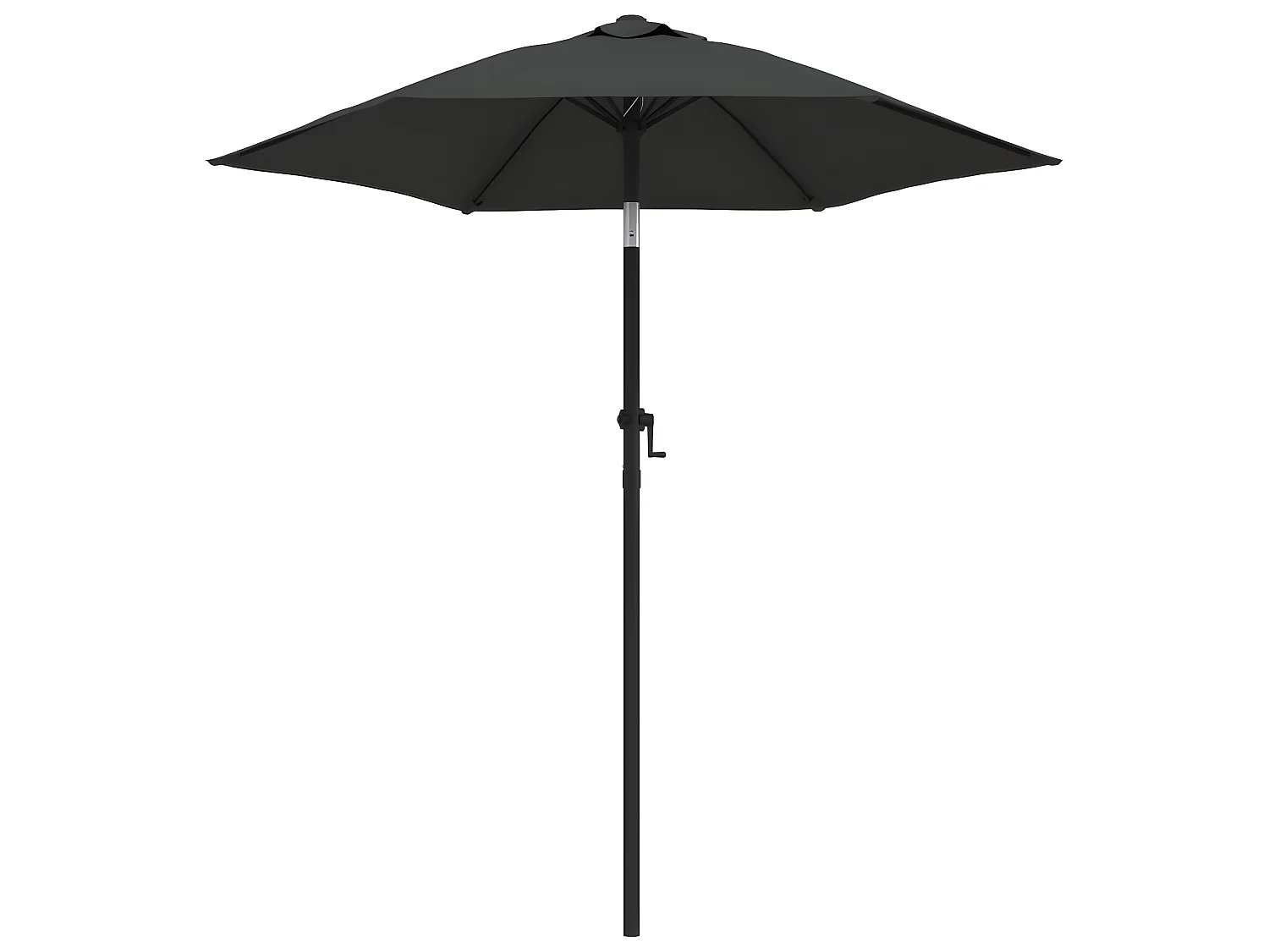 Parasol Anthracite 200x224 cm Aluminium WVGQ6499