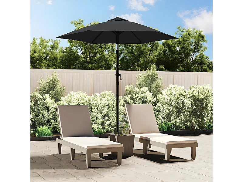 Parasol 200x224 cm aluminium antraciet NL236403