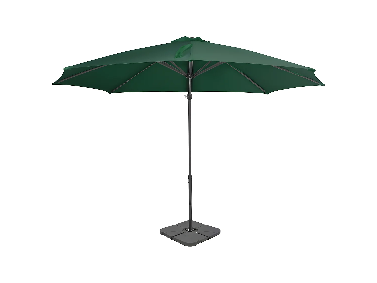 Guarda-sol de exterior com base portátil verde PT607960