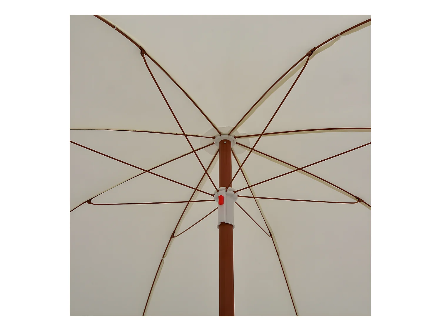 Parasol avec mât en acier 240 cm Sable WVGQ4543