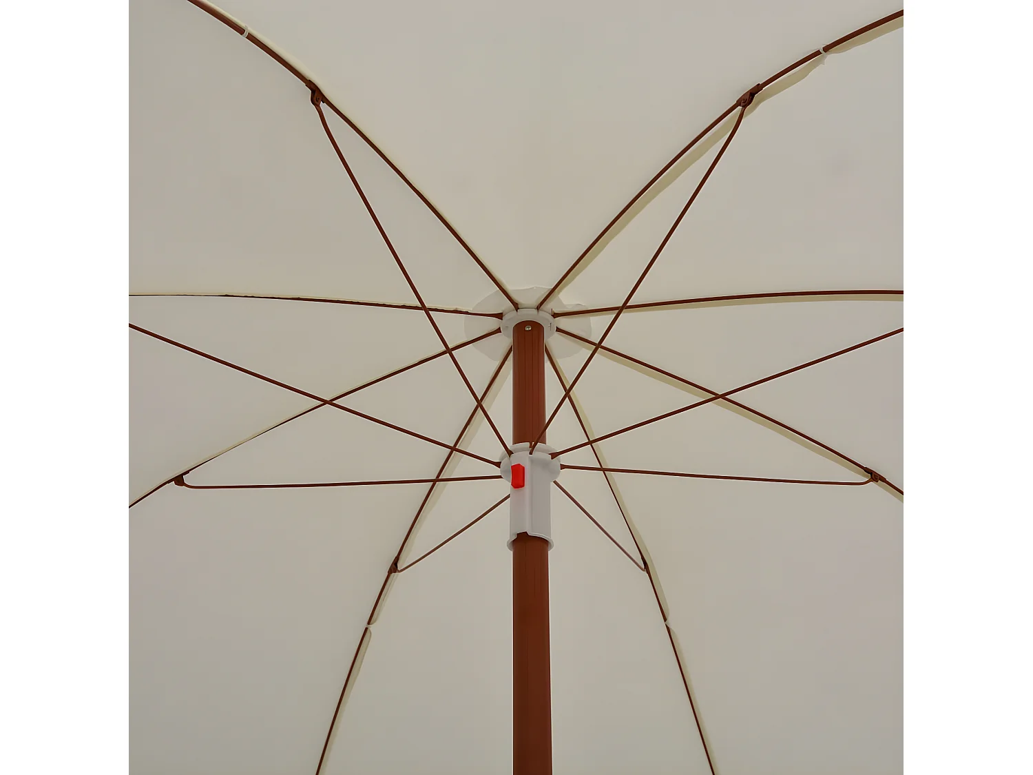 Parasol avec mât en acier 240 cm Sable WVGQ4543
