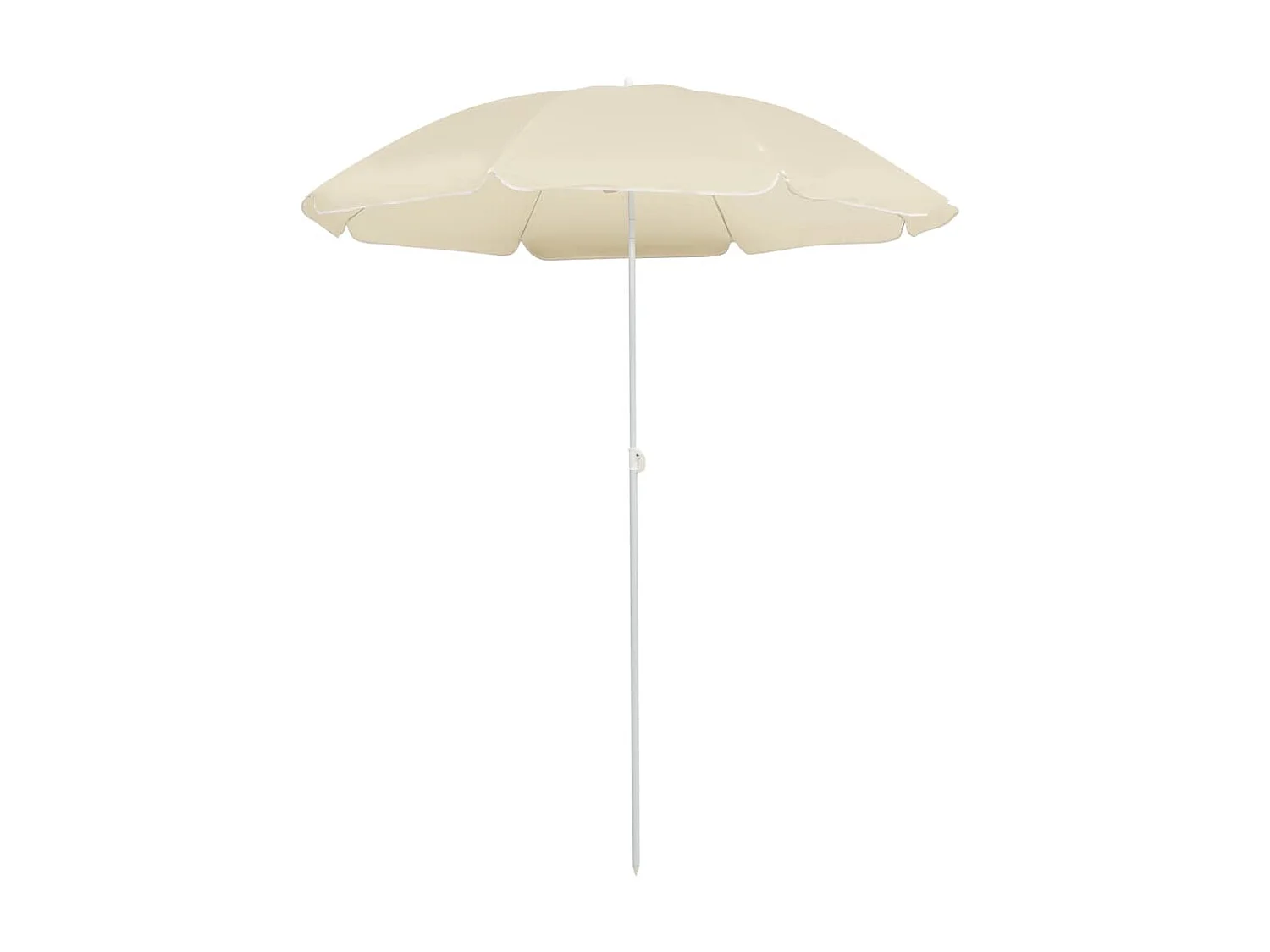 Parasol d'extérieur avec mât en acier Sable 180 cm WVGQ3943
