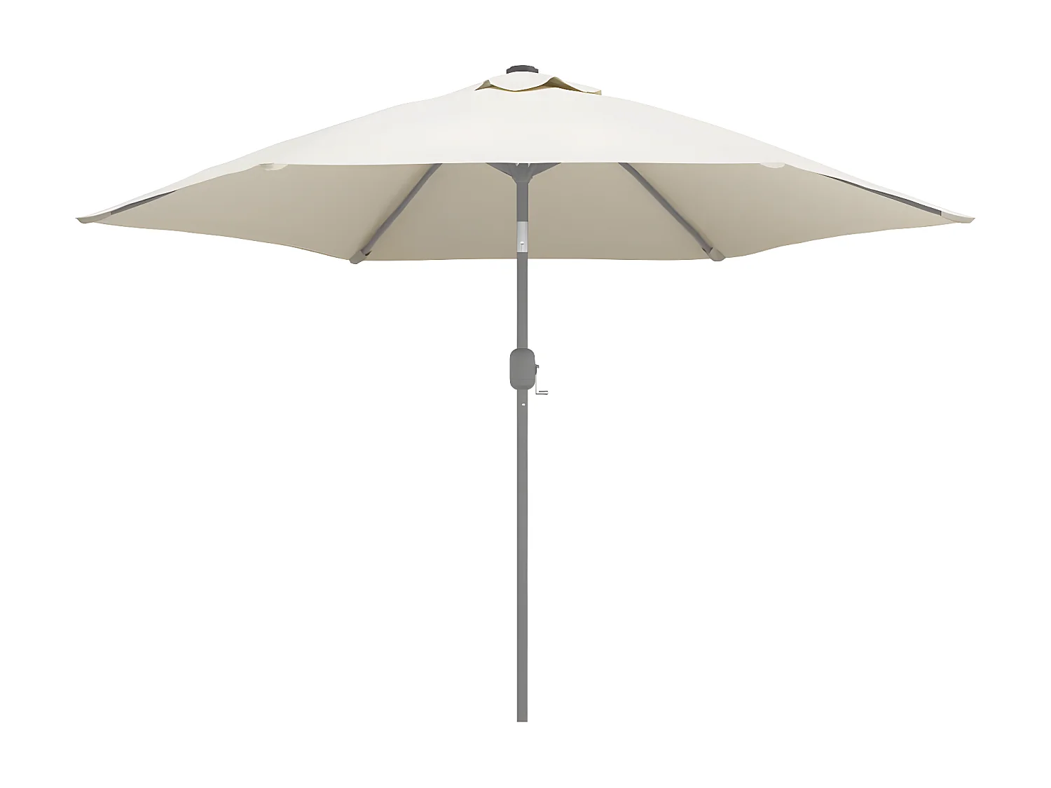 Tecido de substituição p/ guarda-sol 500 cm areia branco 300 cm PT346512