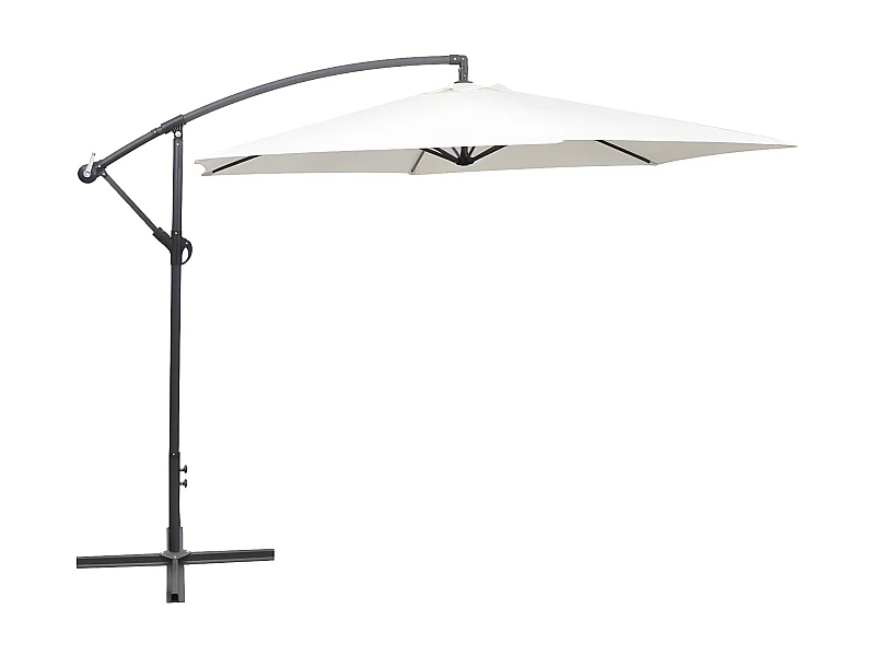 Parasol en porte-à-faux 3 m Blanc sable WVGQ5445