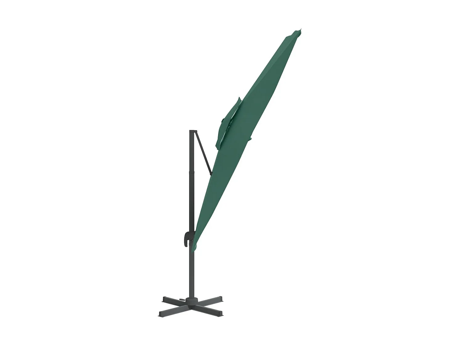 Parasol cantilever à double toit Vert 300x300 cm WVGQ3989