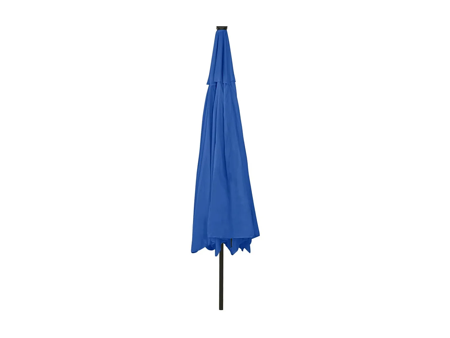 Parasol d'extérieur avec LED et mât en métal 400 cm Bleu azuré WVGQ1246