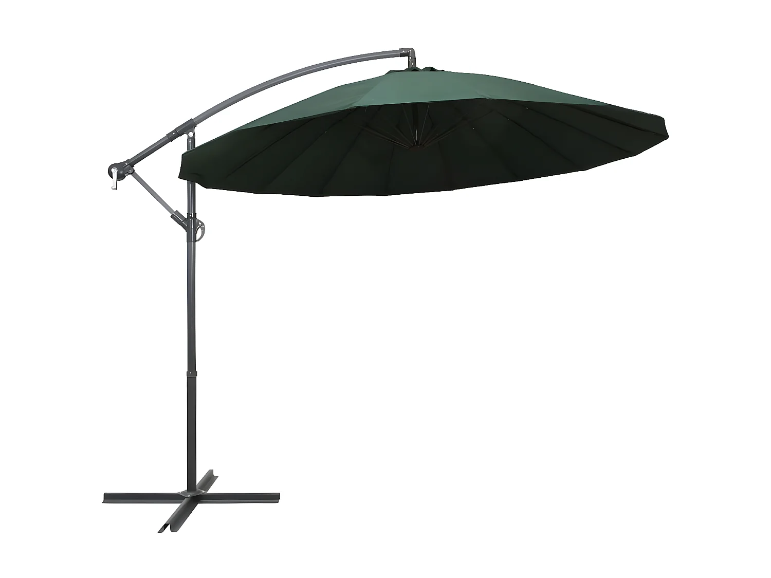 Parasol suspendu Vert 3 m Aluminium WVGQ6802