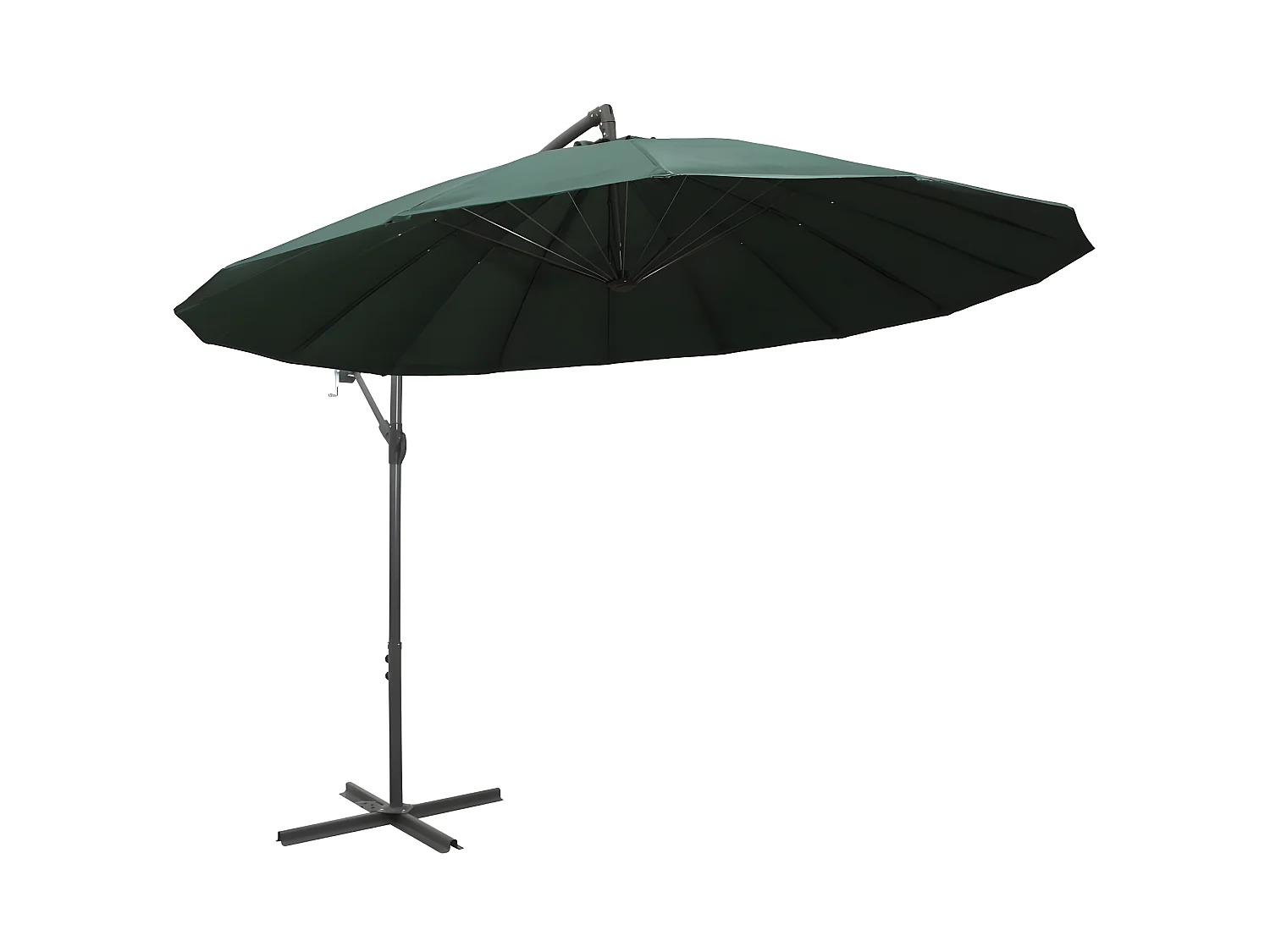 Parasol suspendu Vert 3 m Aluminium WVGQ6802