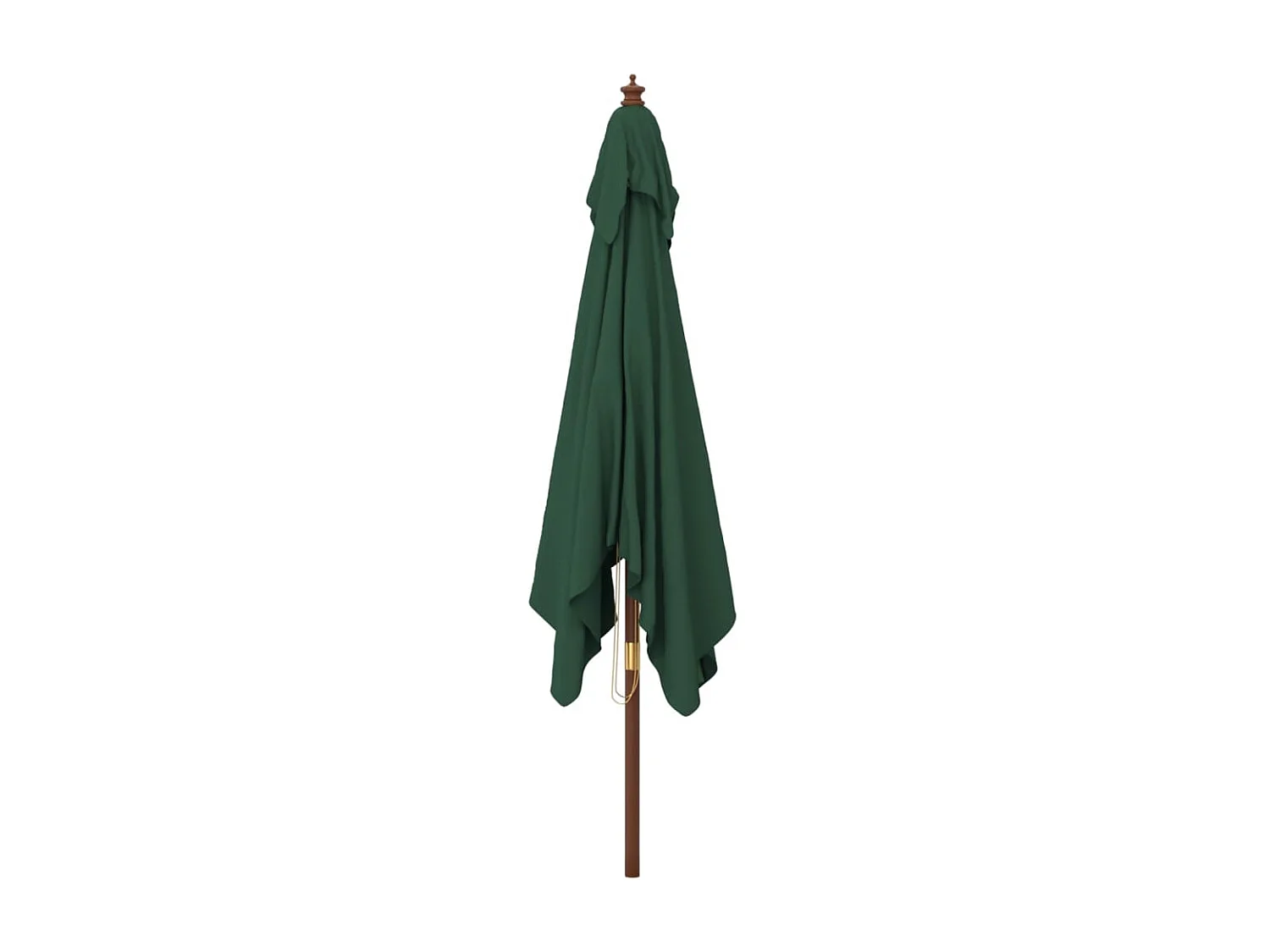 Parasol de jardin avec mât en bois vert 300x300x273 cm WVGQ3483