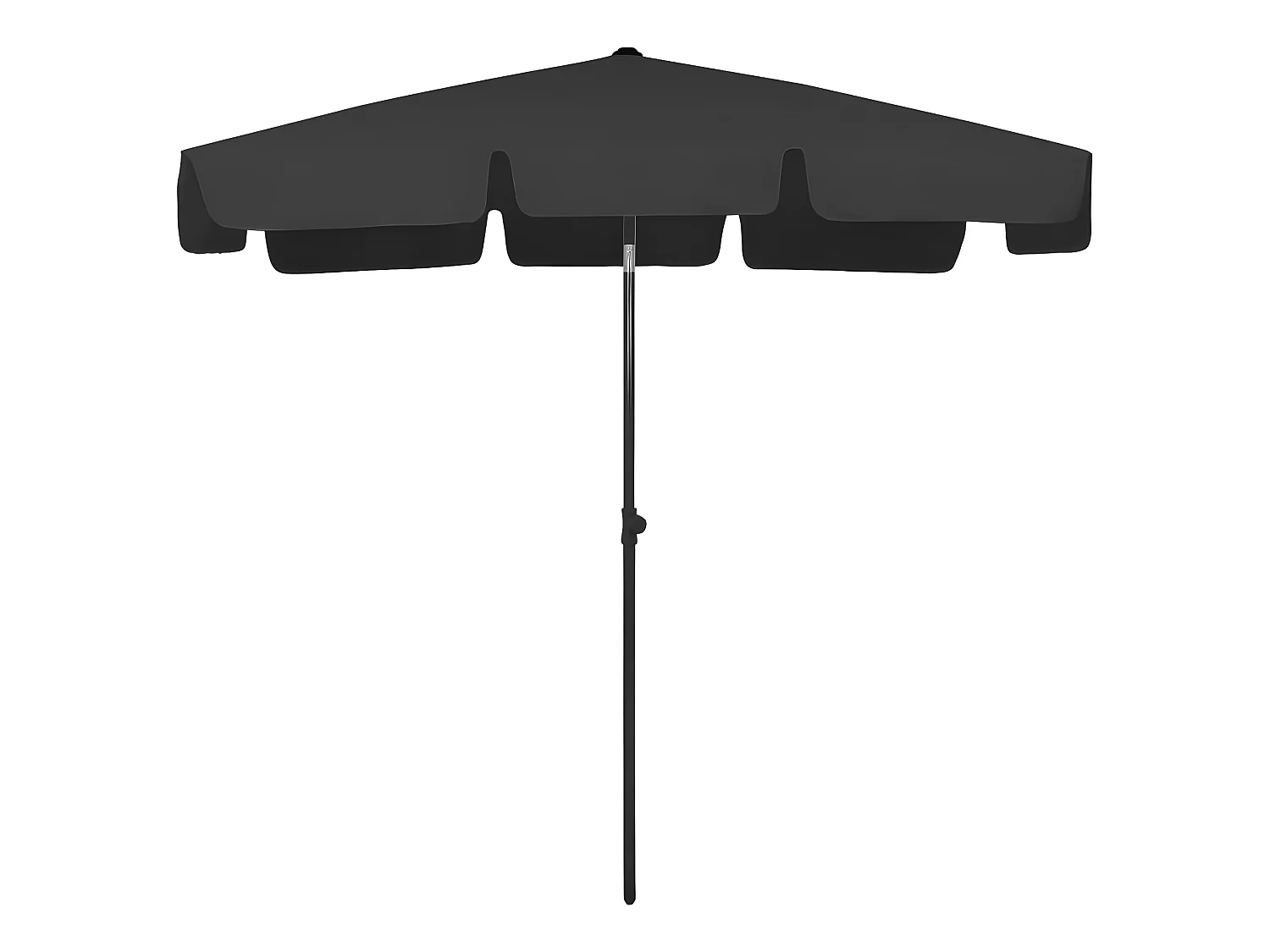 Guarda-sol de praia 200x125 cm preto PT548568