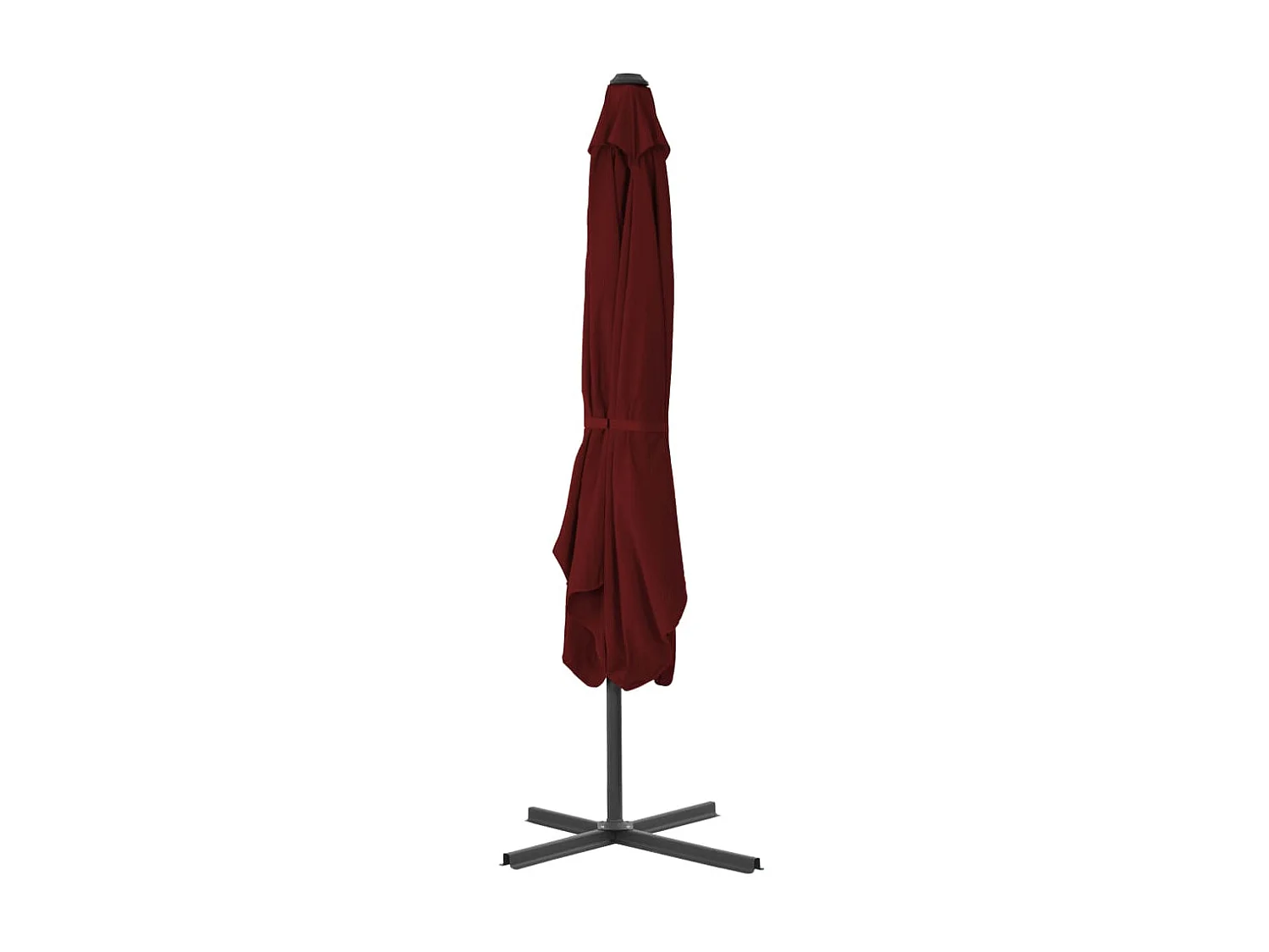 Parasol met stalen paal 250x250x230 cm bordeauxrood NL898713