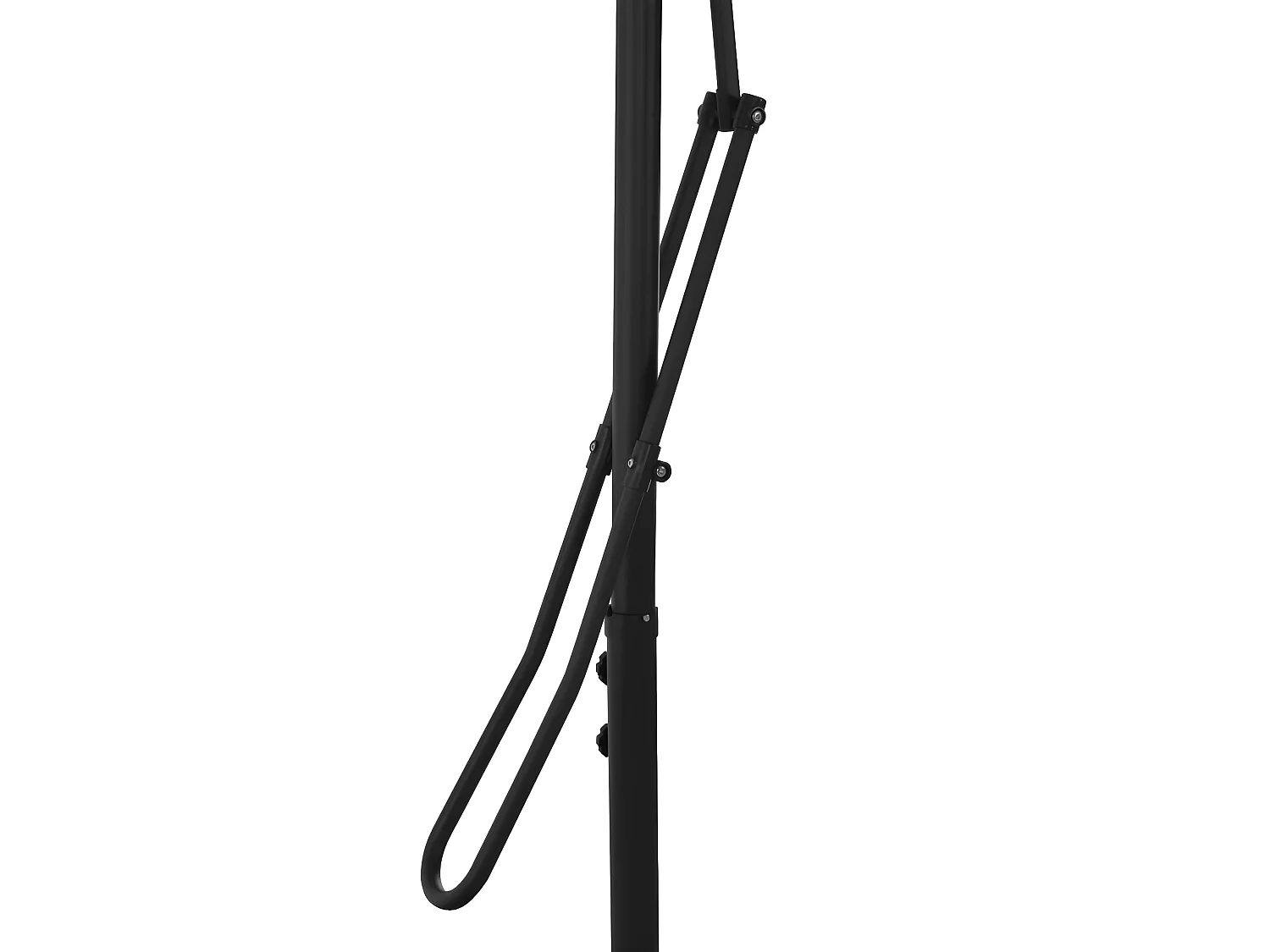 Parasol d'extérieur avec poteau en acier 300 cm Anthracite WVGQ6409