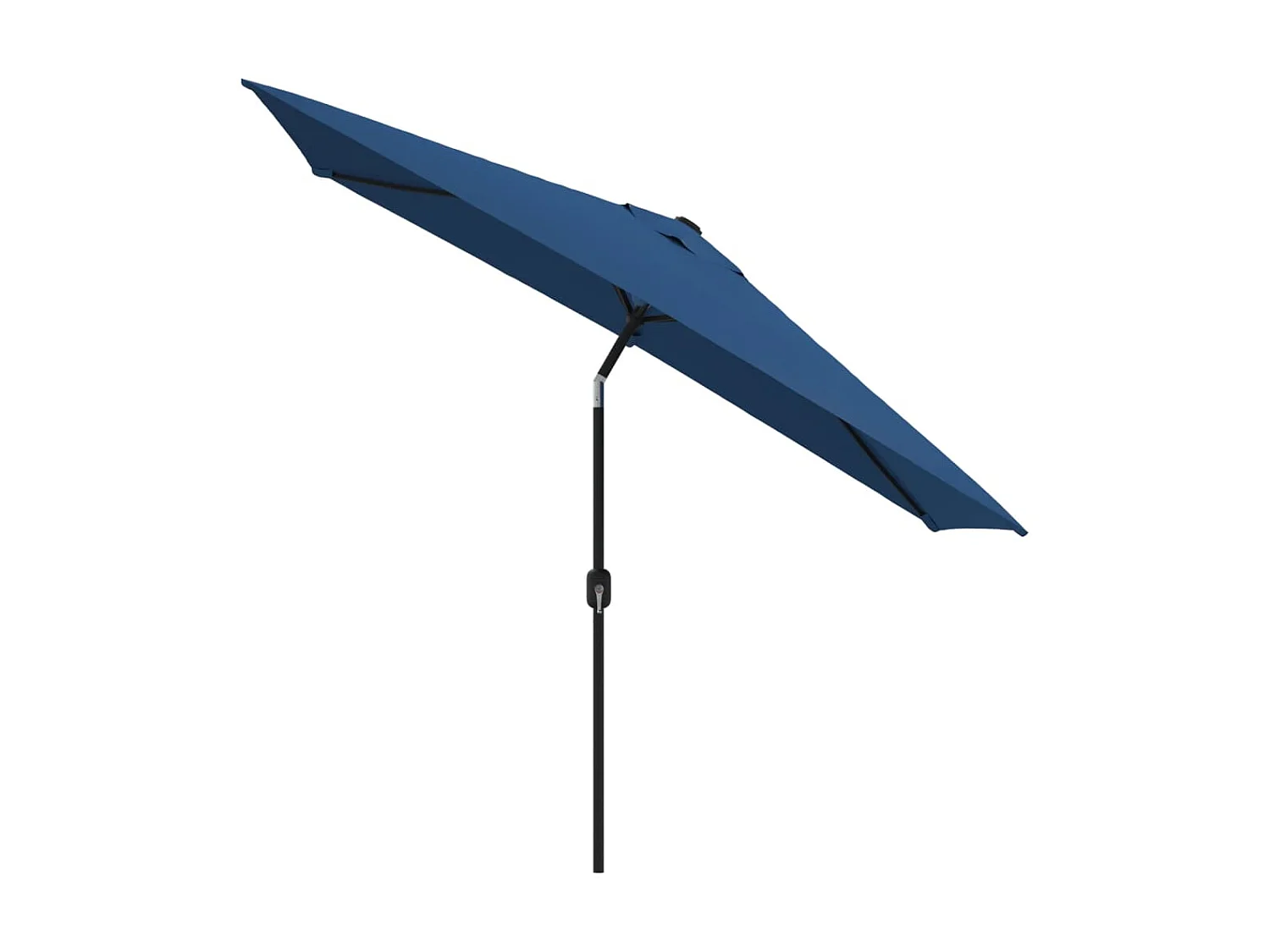 Parasol d'extérieur avec poteau en métal 300x200 cm Azuré GWE8634