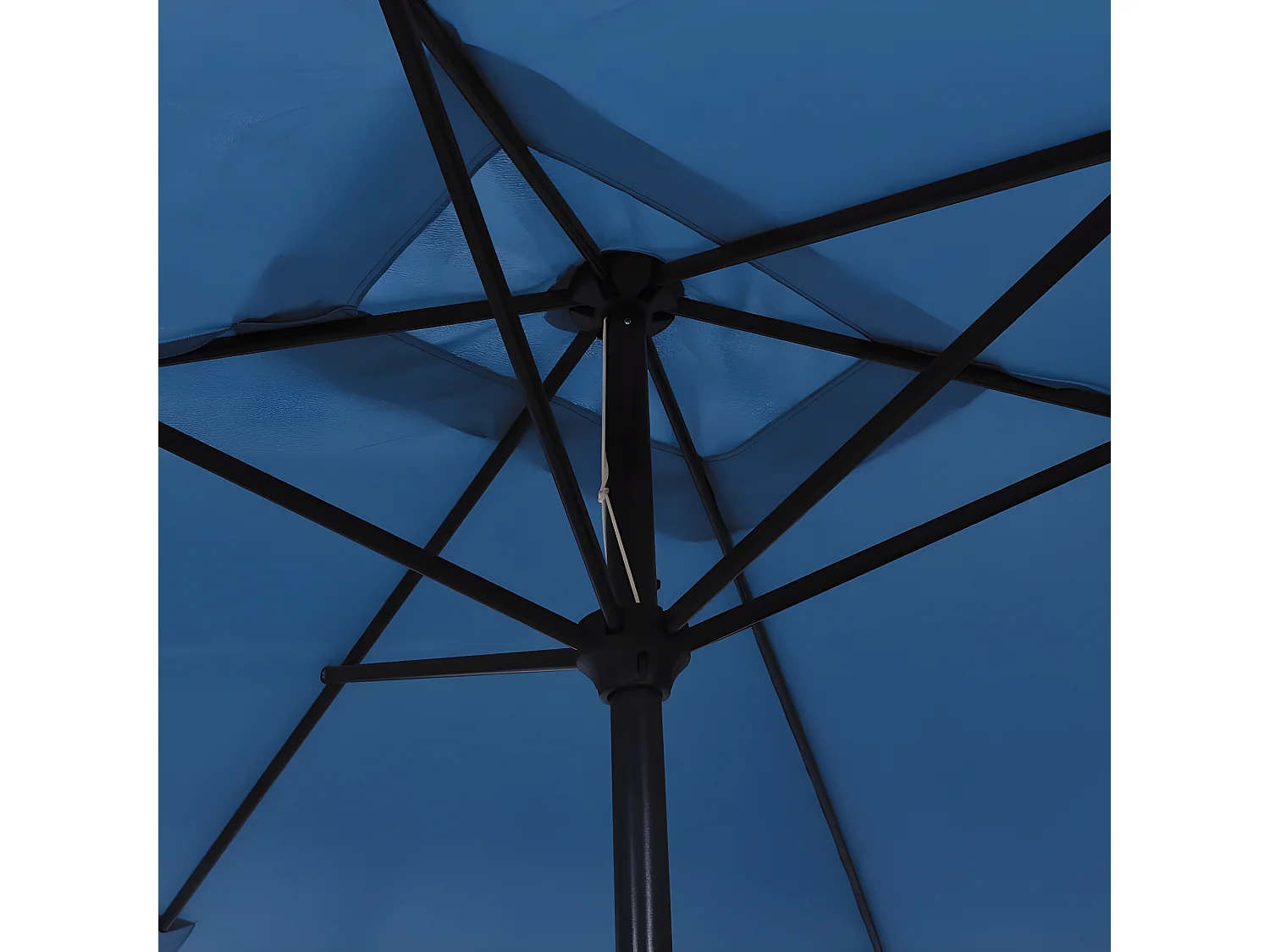 Parasol d'extérieur avec poteau en métal 300x200 cm Azuré GWE8634