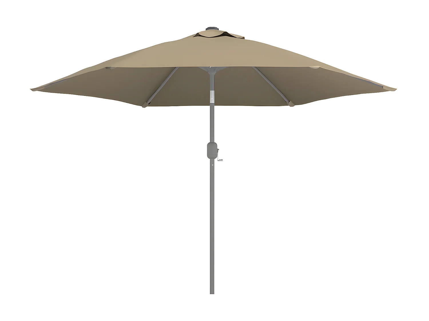 Tissu de remplacement pour parasol d'extérieur Taupe 300 cm WVGQ2955