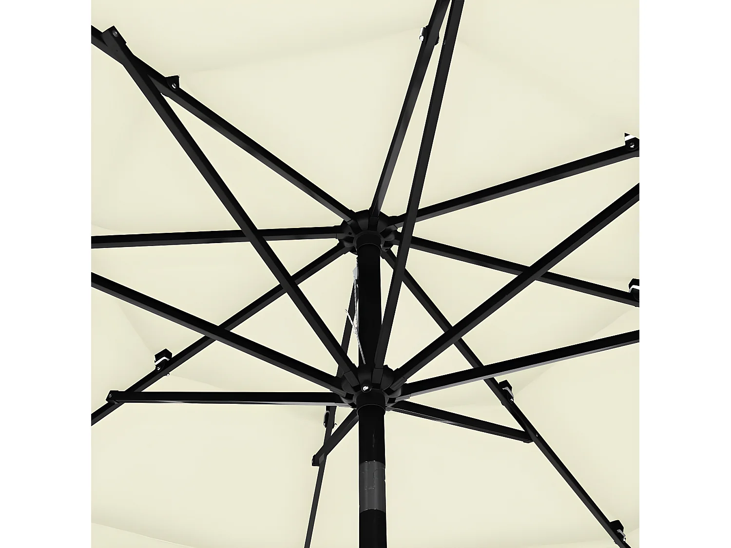 Parasol à 3 niveaux avec mât en aluminium Sable 3 m WVGQ8855