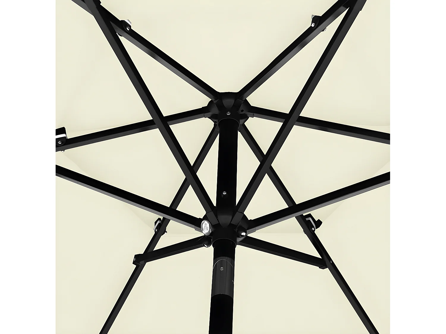 Guarda-sol de 3 camadas com poste de alumínio 2,5 m cor areia PT784229