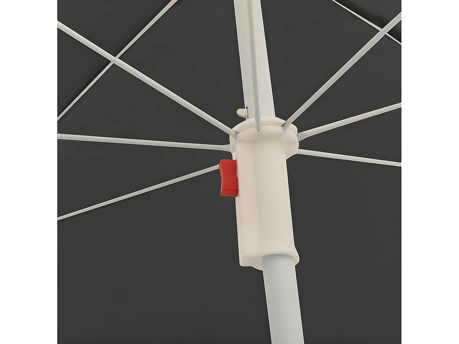 Parasol d'extérieur avec mât en acier Anthracite 180 cm WVGQ6501