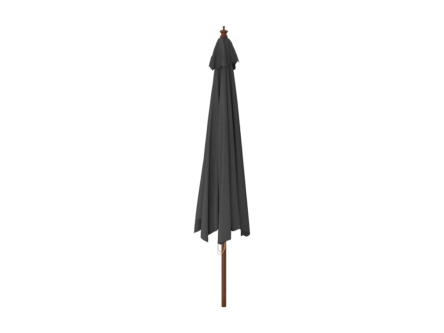 Parasol de jardin avec mât en bois anthracite 400x273 cm WVGQ8998
