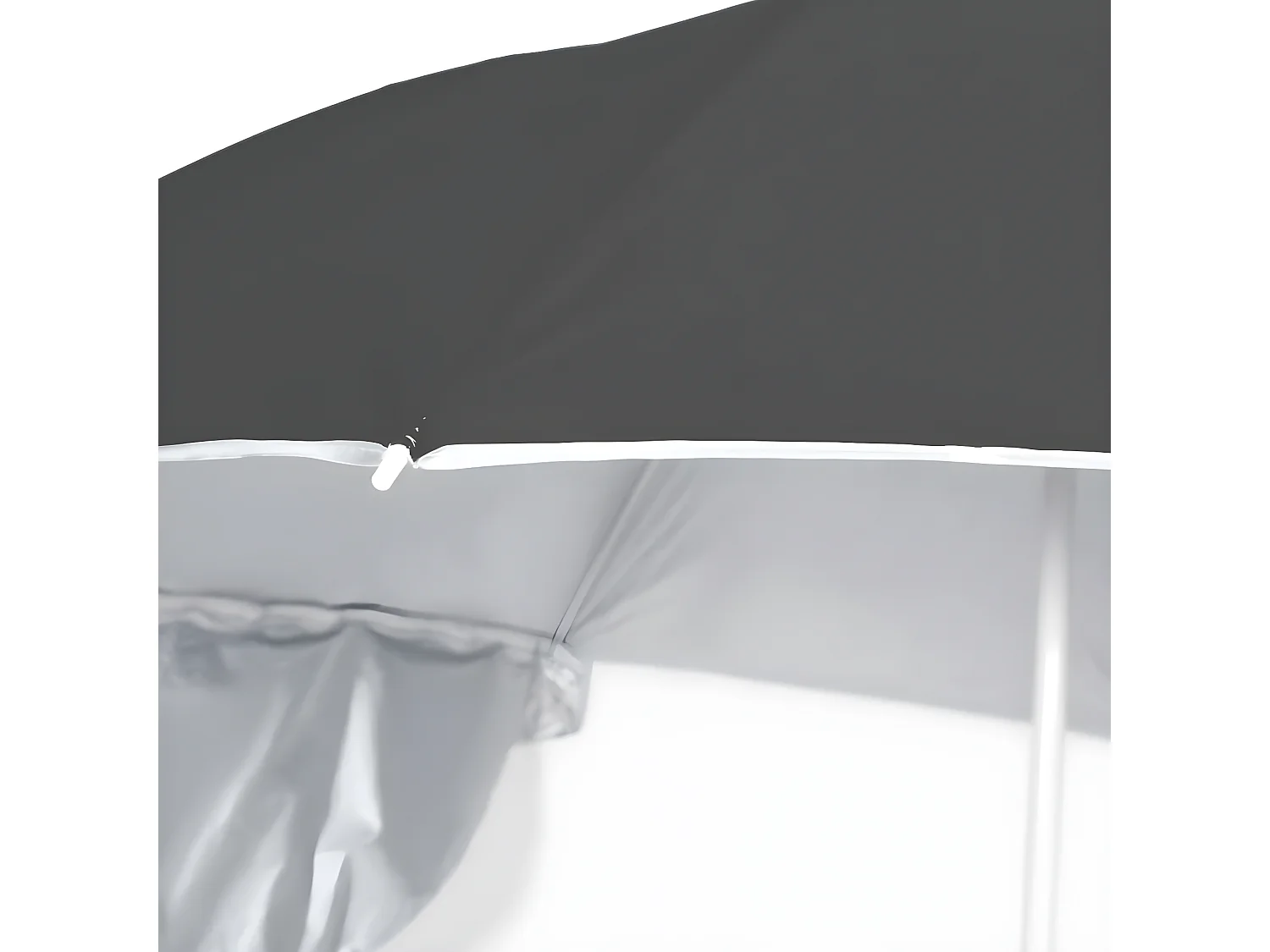 Parasol de plage avec parois latérales Anthracite 215 cm WVGQ5113