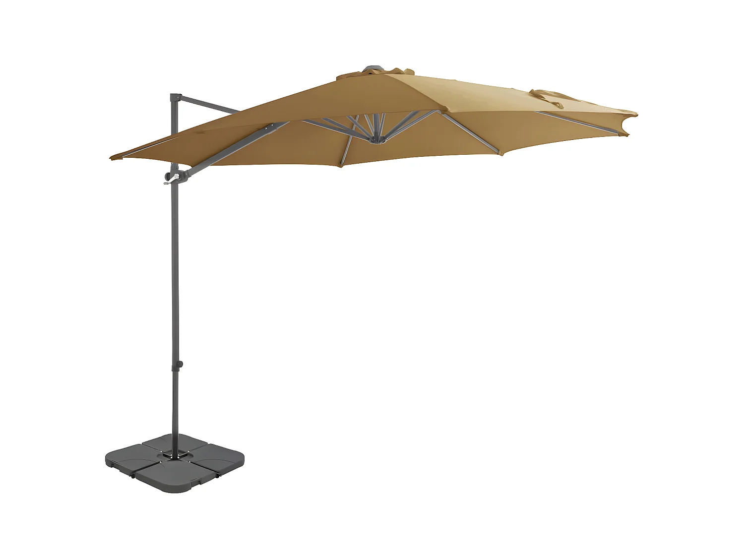 Parasol avec base portable Taupe  WVGQ8784