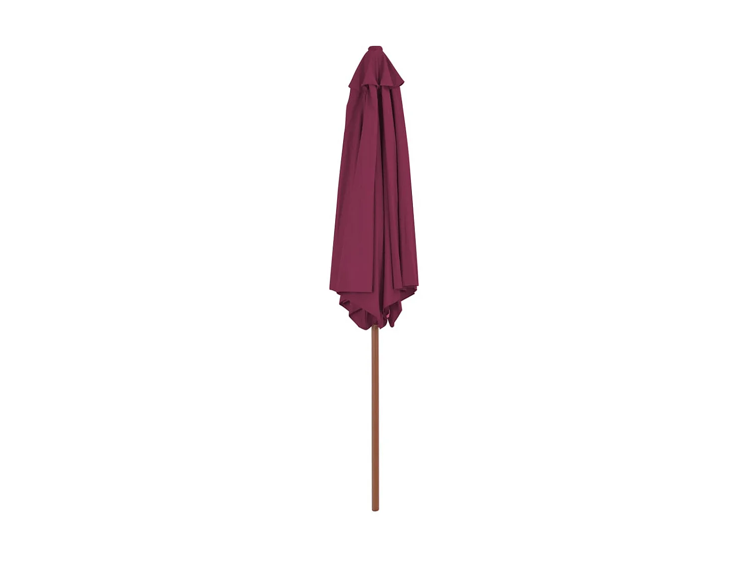 Parasol avec mât en bois 270 cm Bordeaux WVGQ1962