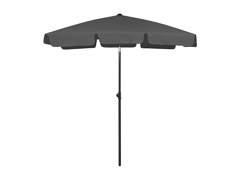 Parasol de plage anthracite 180x120 cm WVGQ6407