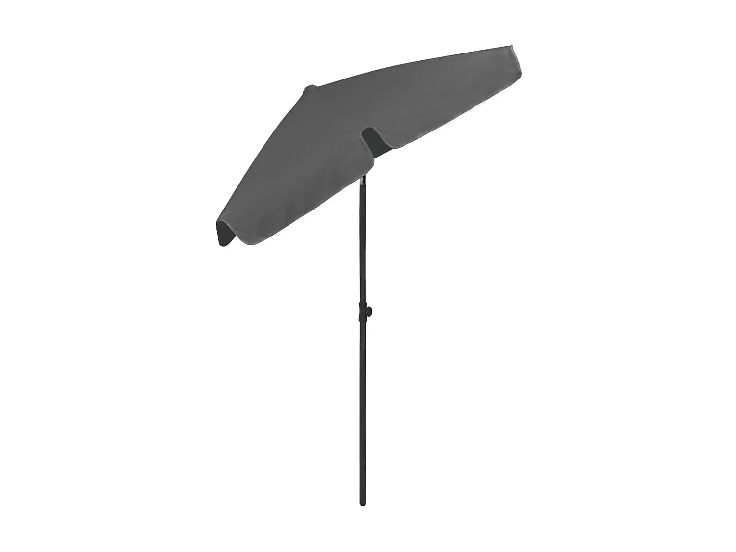 Sombrilla de playa gris antracita 180x120 cm ES745800