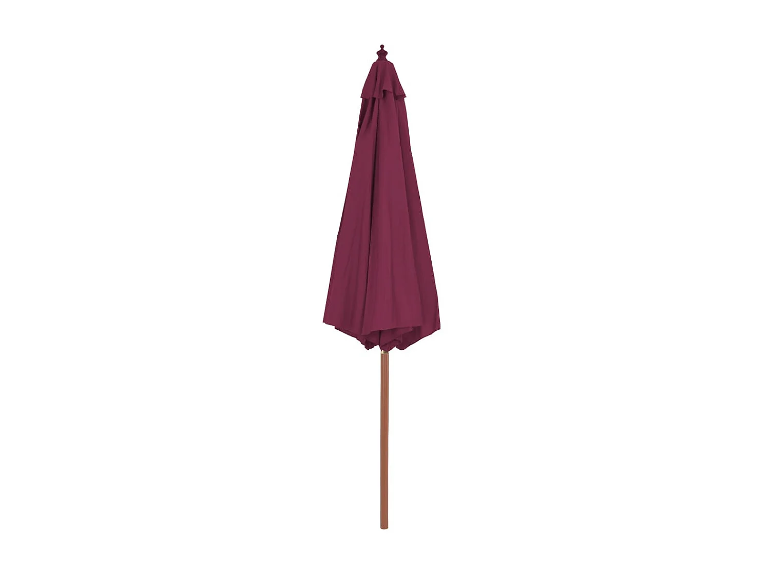 Parasol met houten paal 300 cm bordeauxrood NL603086
