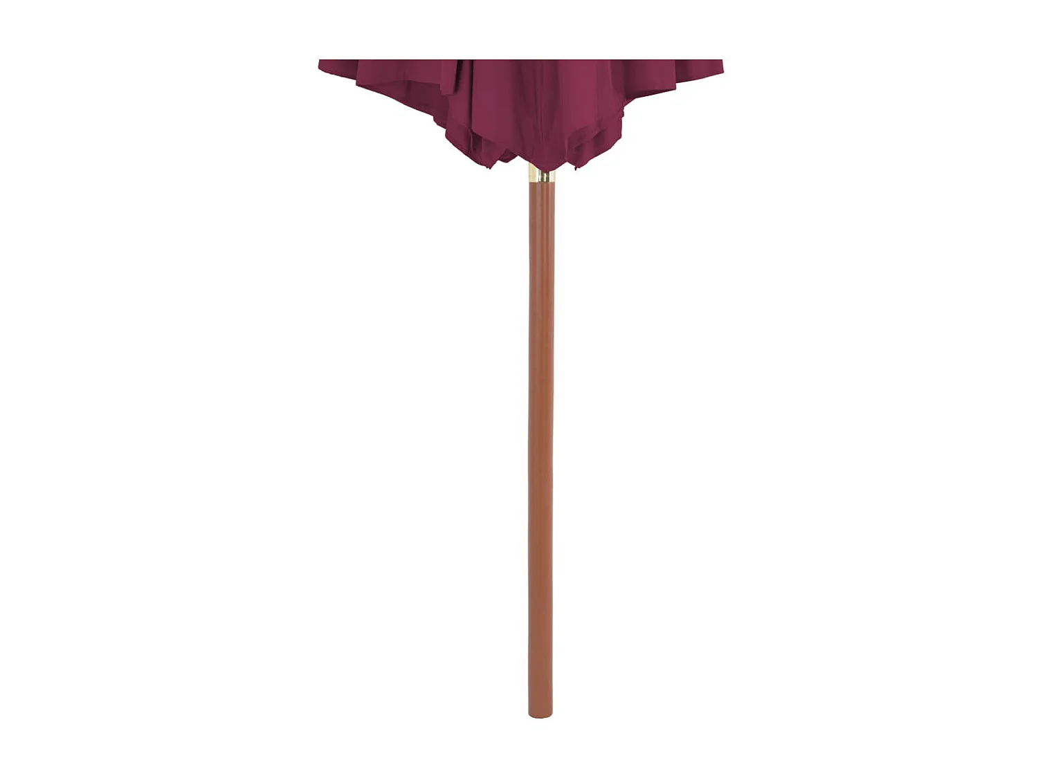 Parasol met houten paal 300 cm bordeauxrood NL603086