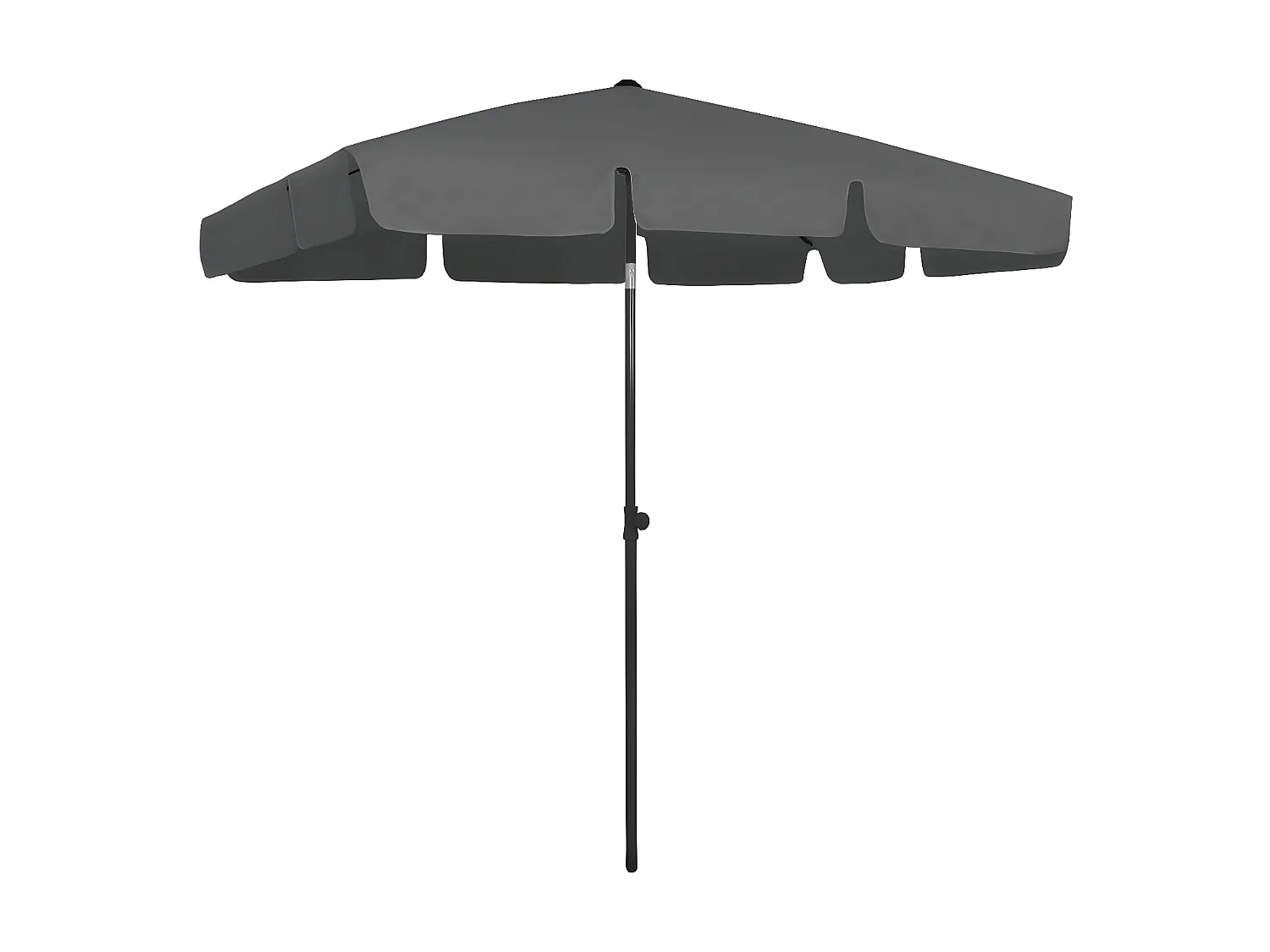 Guarda-sol de praia 200x125 cm antracite PT996785