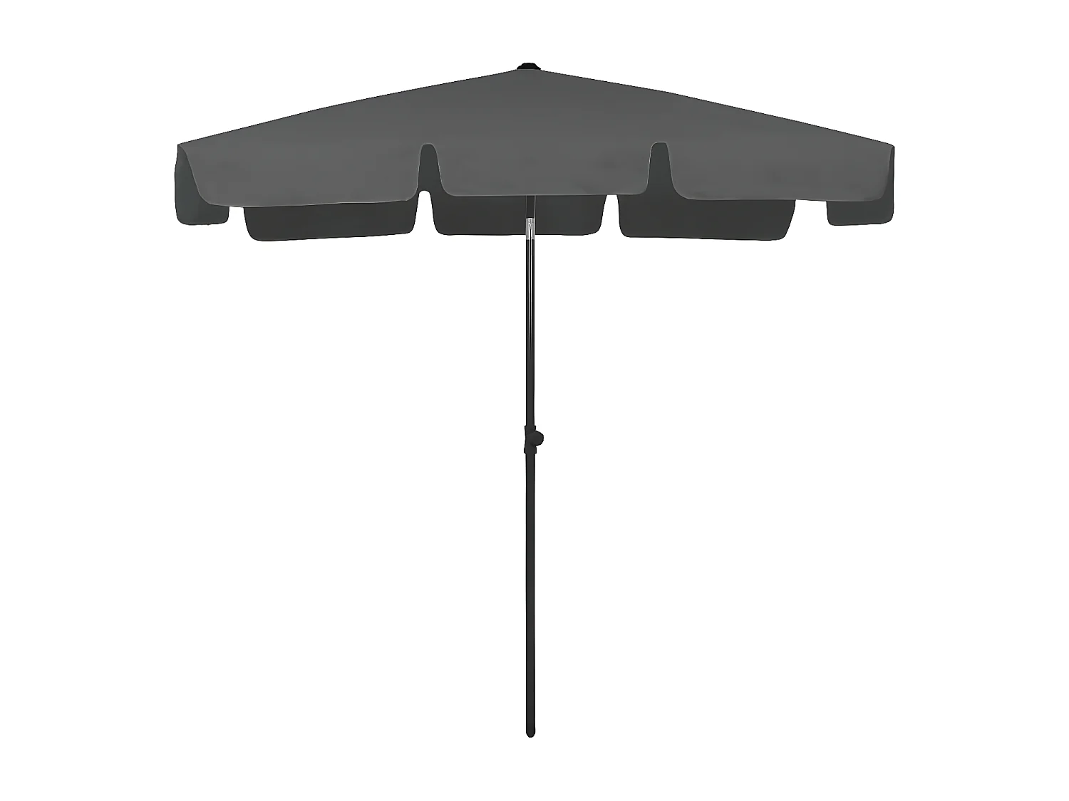 Guarda-sol de praia 200x125 cm antracite PT996785