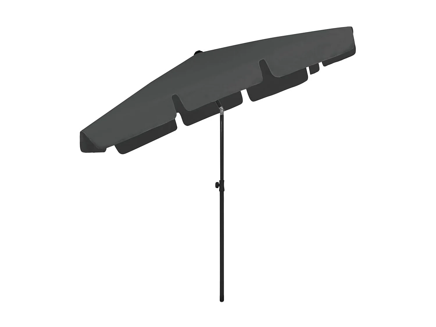 Guarda-sol de praia 200x125 cm antracite PT996785