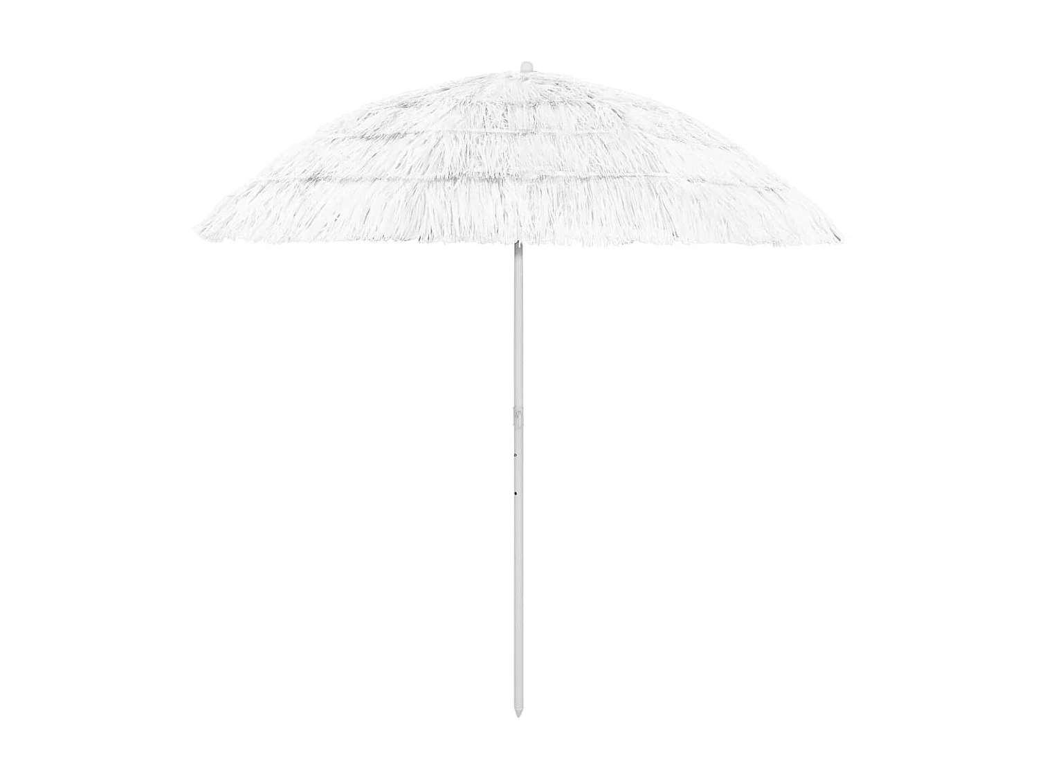 Parasol de plage Hawaii Blanc 240 cm WVGQ3607