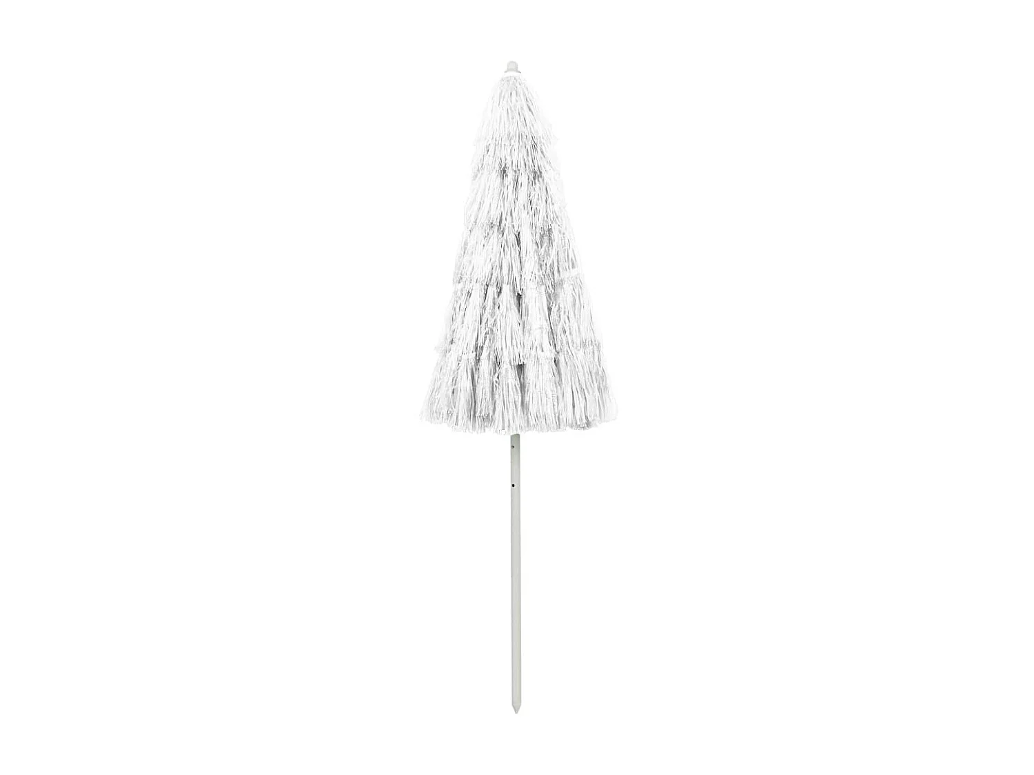 Parasol de plage Hawaii Blanc 240 cm WVGQ3607