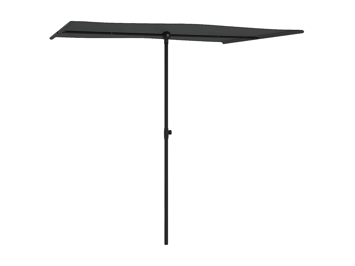 Parasol d'extérieur avec mât en aluminium 2x1,5 m Anthracite GWE8157