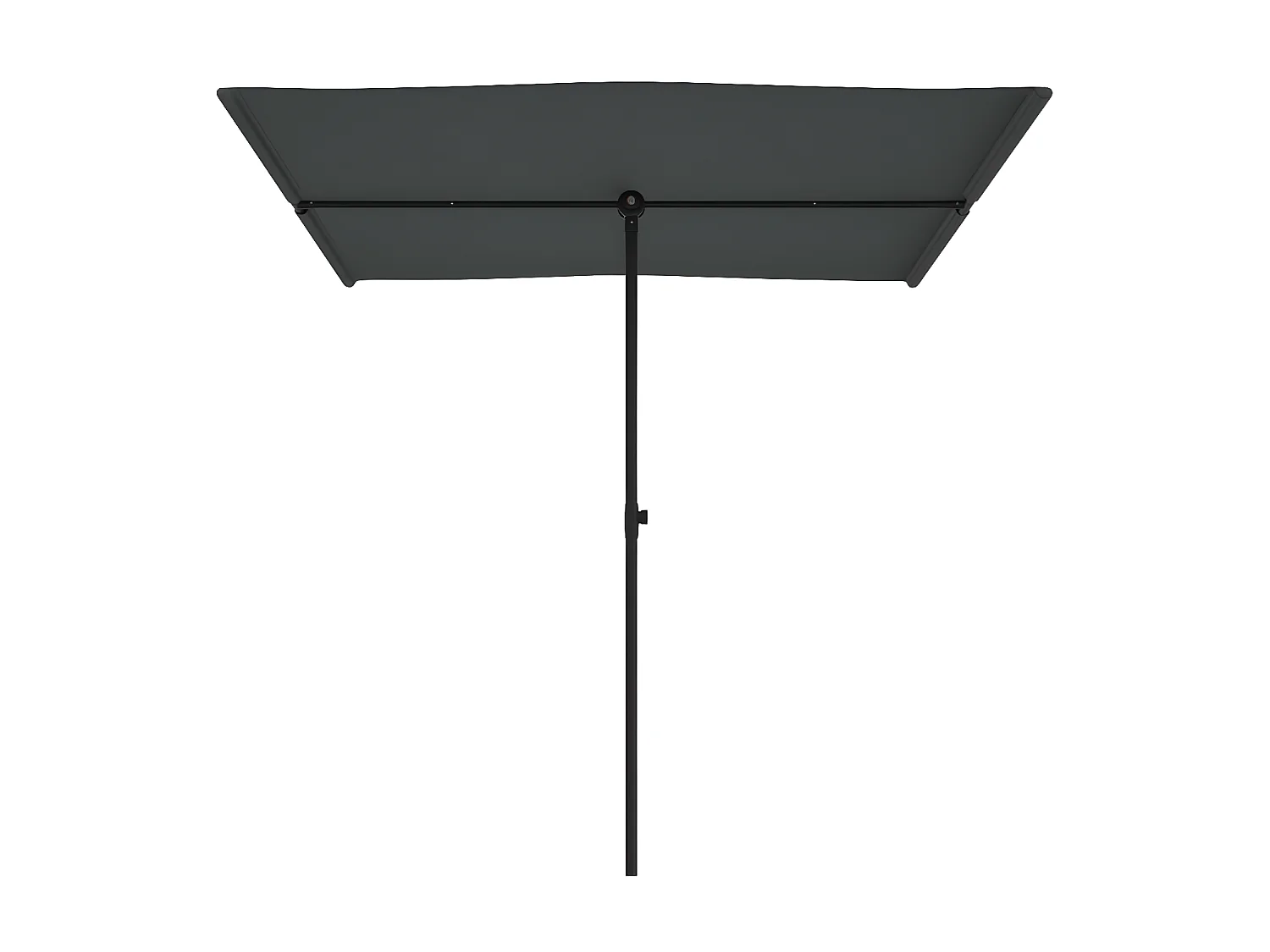 Parasol d'extérieur avec mât en aluminium 2x1,5 m Anthracite GWE8157