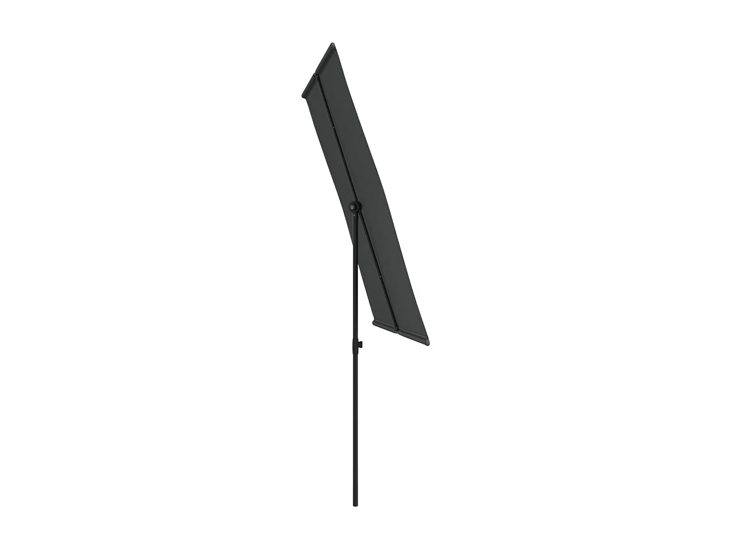 Parasol d'extérieur avec mât en aluminium 2x1,5 m Anthracite GWE8157