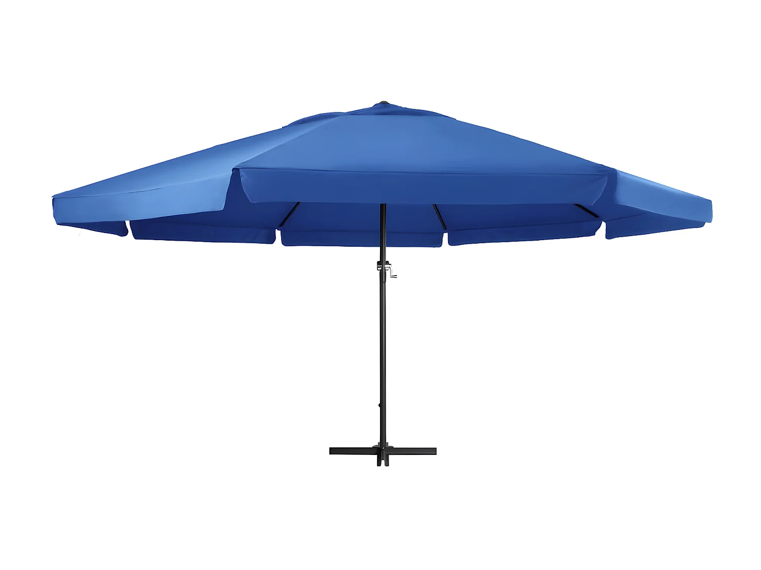 Parasol d'extérieur avec mât en aluminium 500 cm Bleu azuré  WVGQ2334