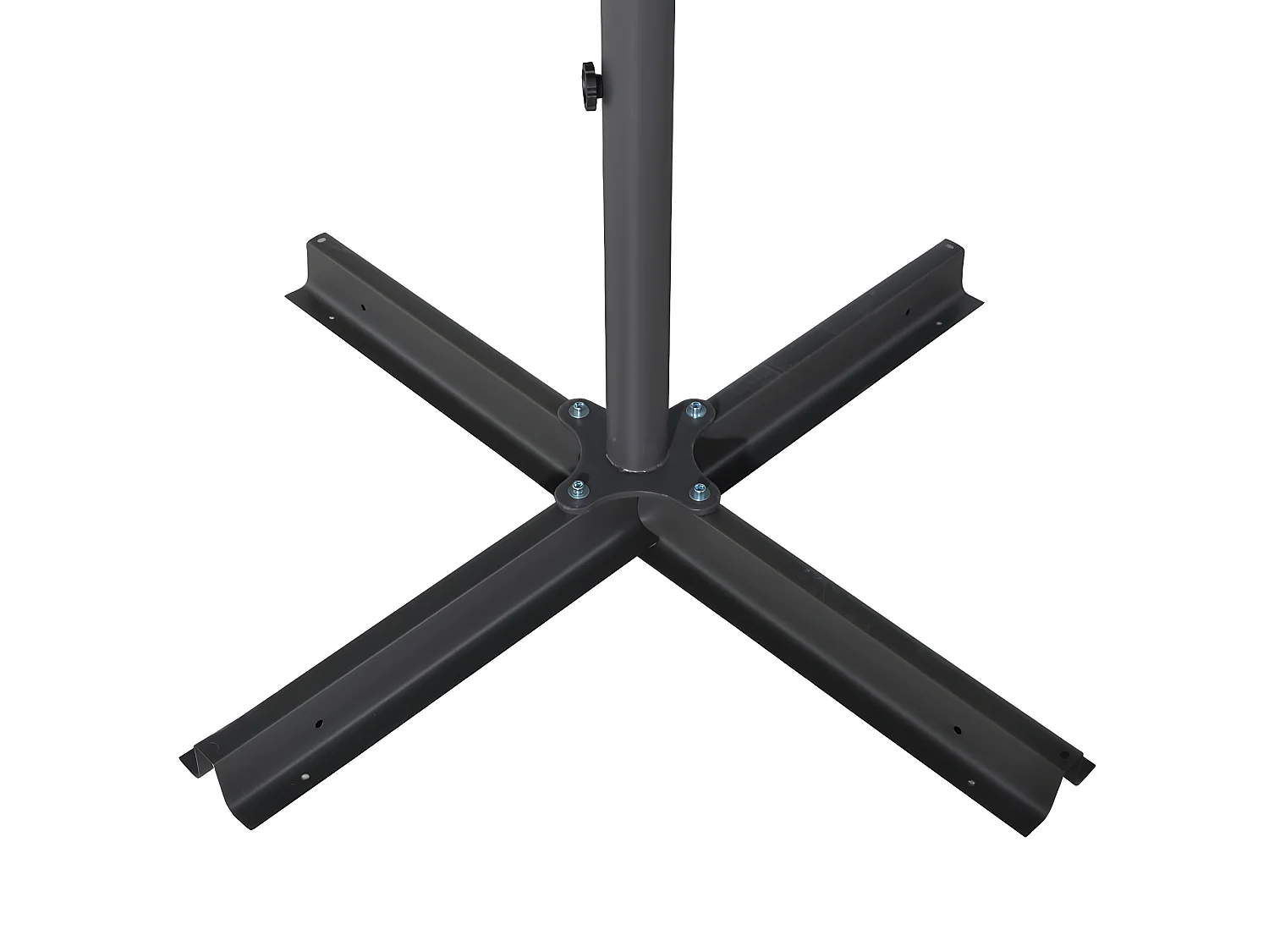 Parasol d'extérieur avec mât en aluminium 500 cm Bleu azuré  WVGQ2334