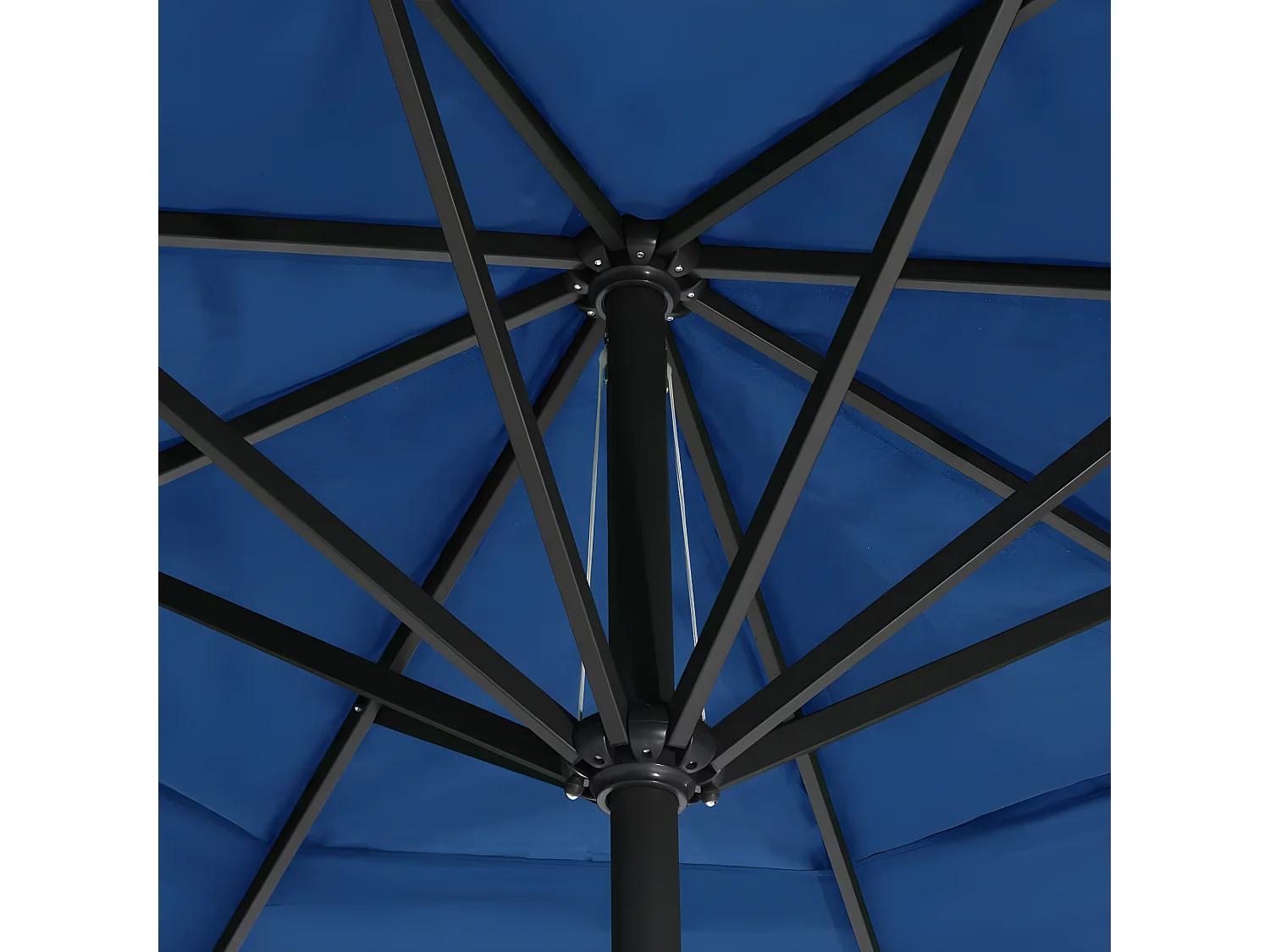 Parasol d'extérieur avec mât en aluminium 500 cm Bleu azuré  WVGQ2334