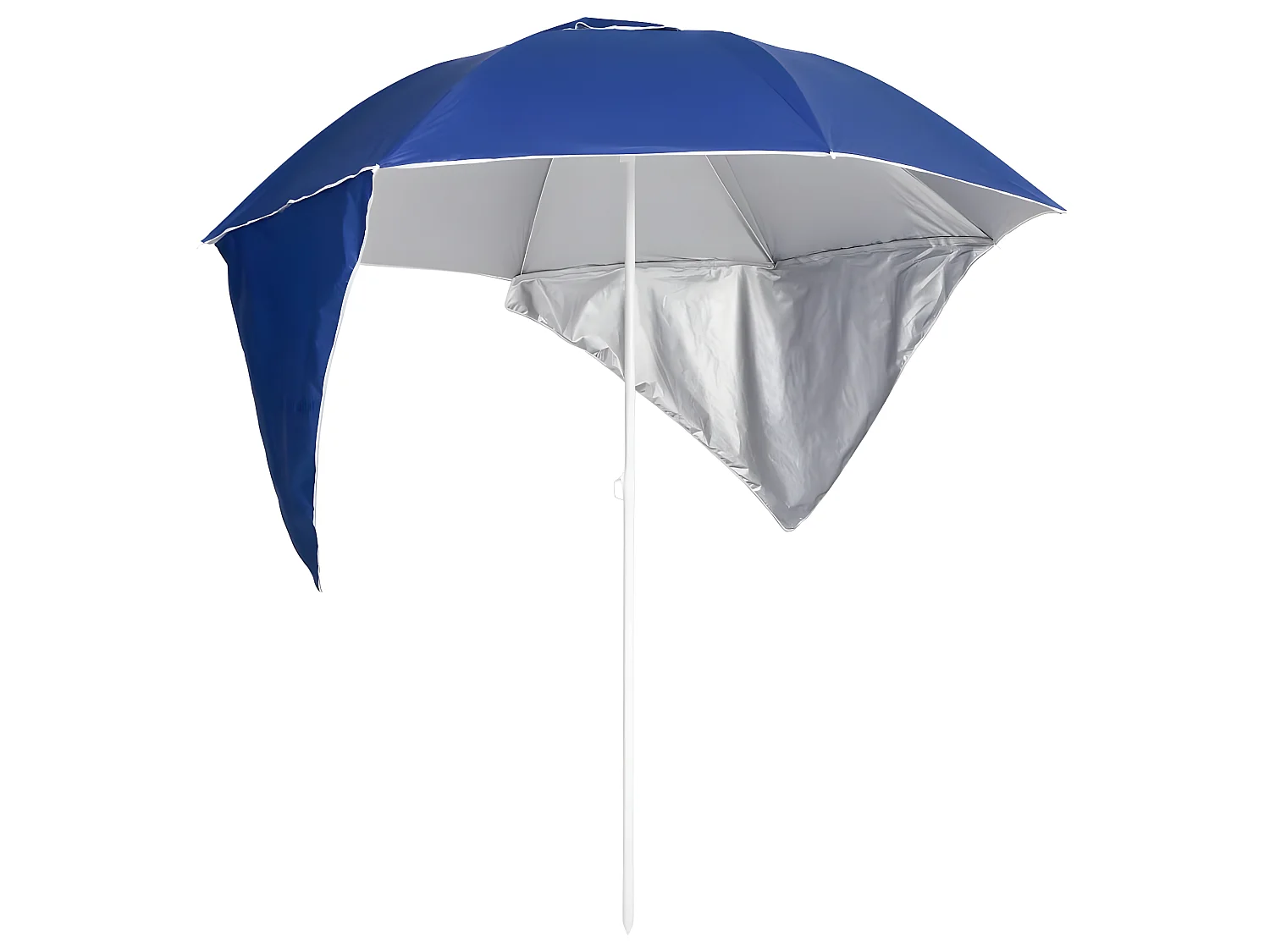 Guarda-sol de praia com paredes laterais 215 cm azul PT727890