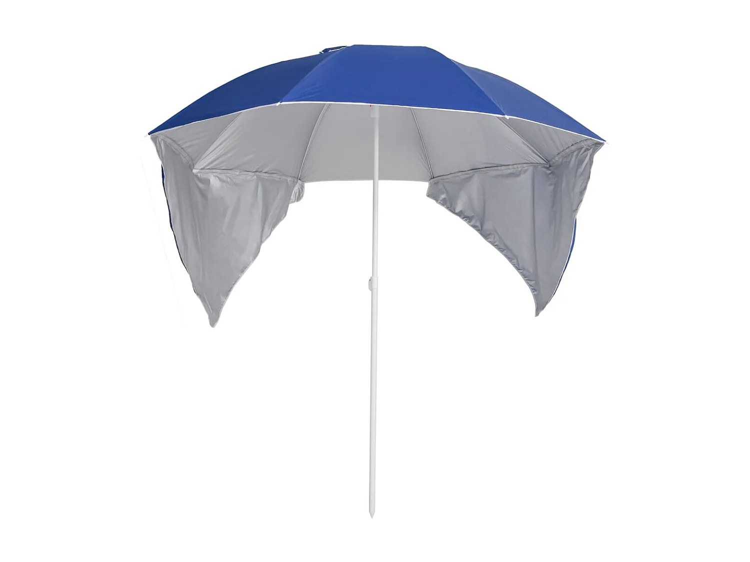 Guarda-sol de praia com paredes laterais 215 cm azul PT727890