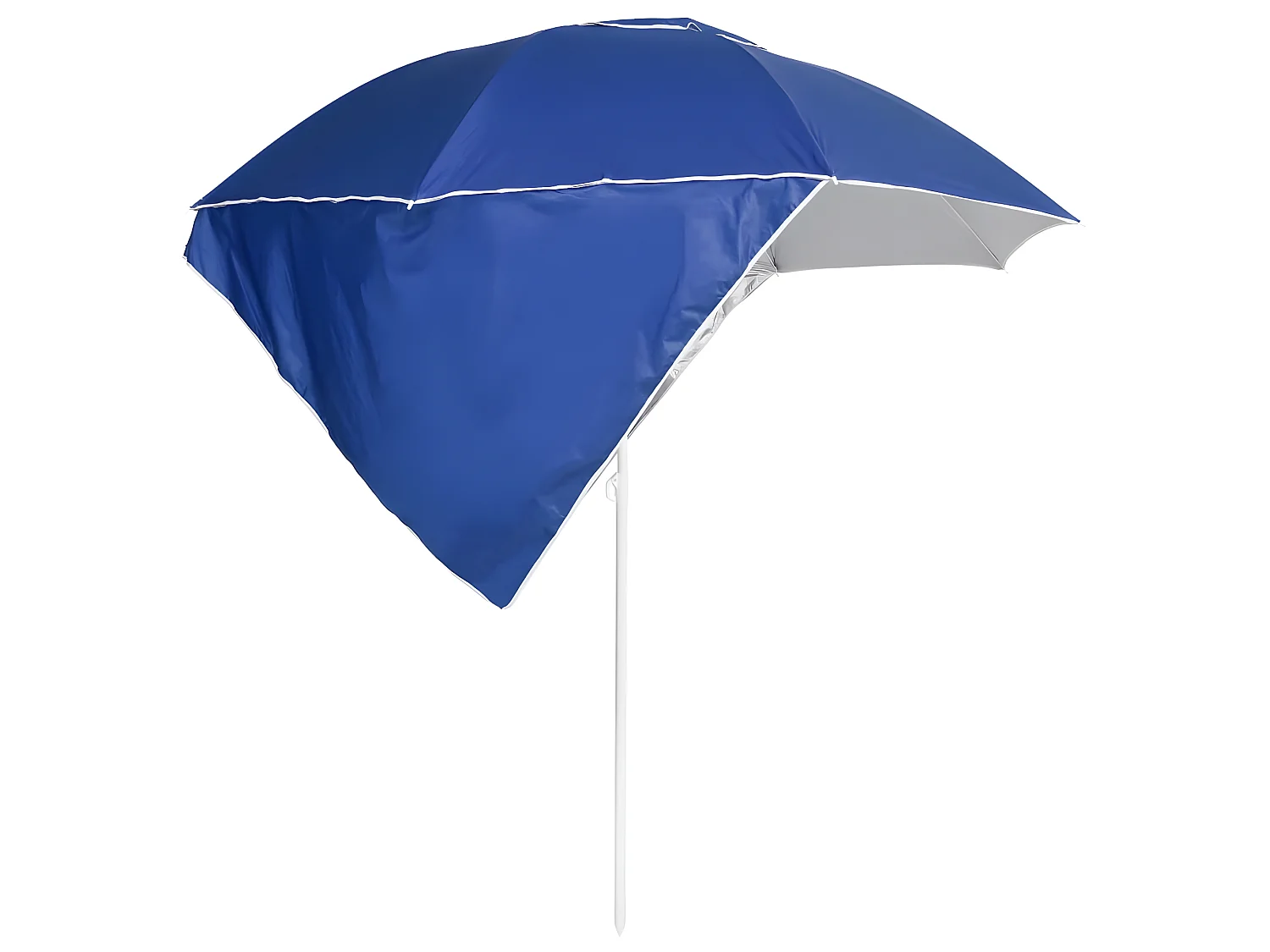 Guarda-sol de praia com paredes laterais 215 cm azul PT727890