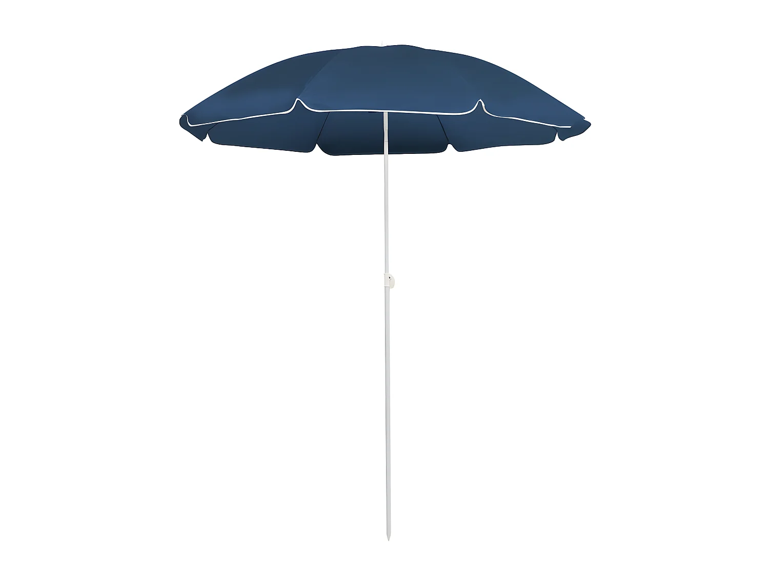 Parasol d'extérieur avec mât en acier Bleu 180 cm WVGQ3775