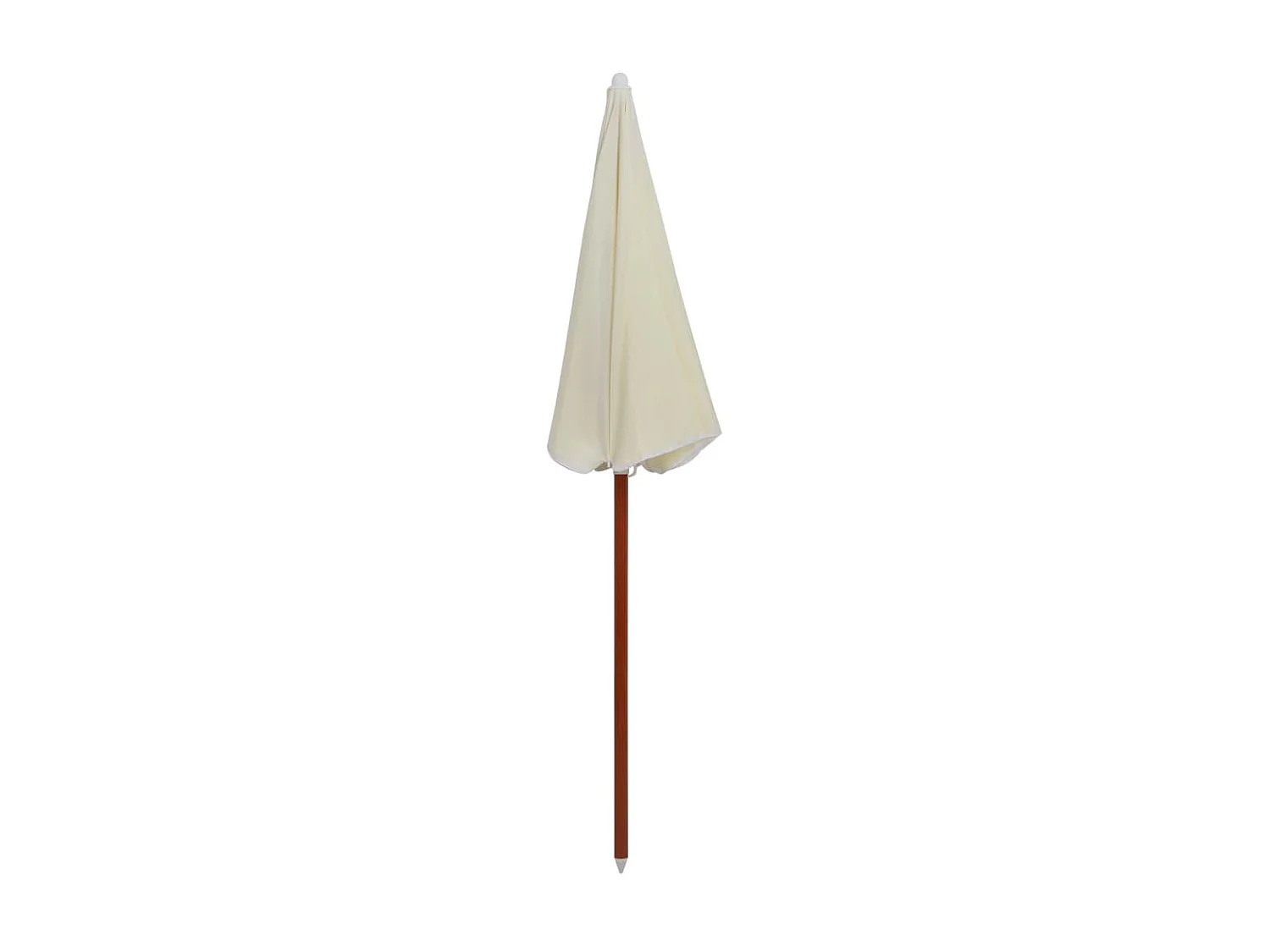 Parasol avec mât en acier 180 cm Sable WVGQ8013